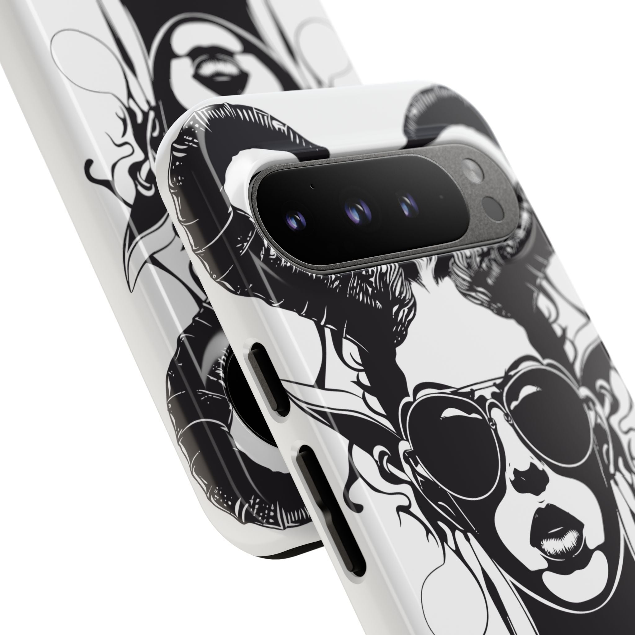 Tough Cases: Stylish Phone Case with Edgy Design, Protective Cover, Gift for Her, Trendy Accessories, Unique Art, Holiday Present