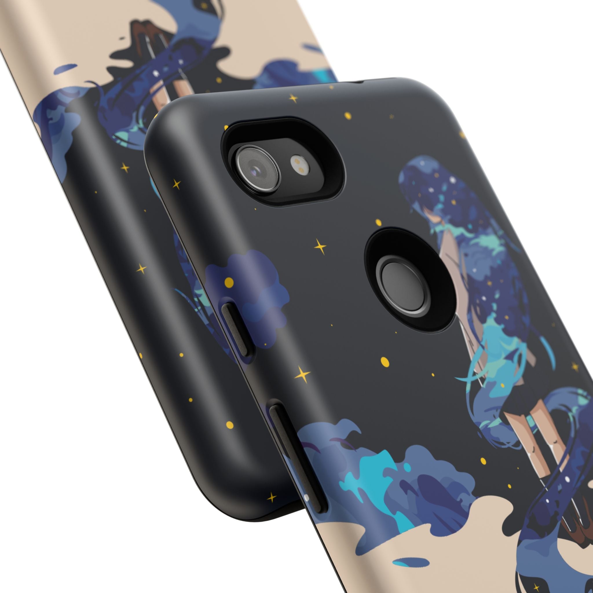 Galaxy-Inspired Phone Case, Celestial Design, Tough Phone Cover, Gift for Space Lovers, Artsy Accessories, Unique Merchandise