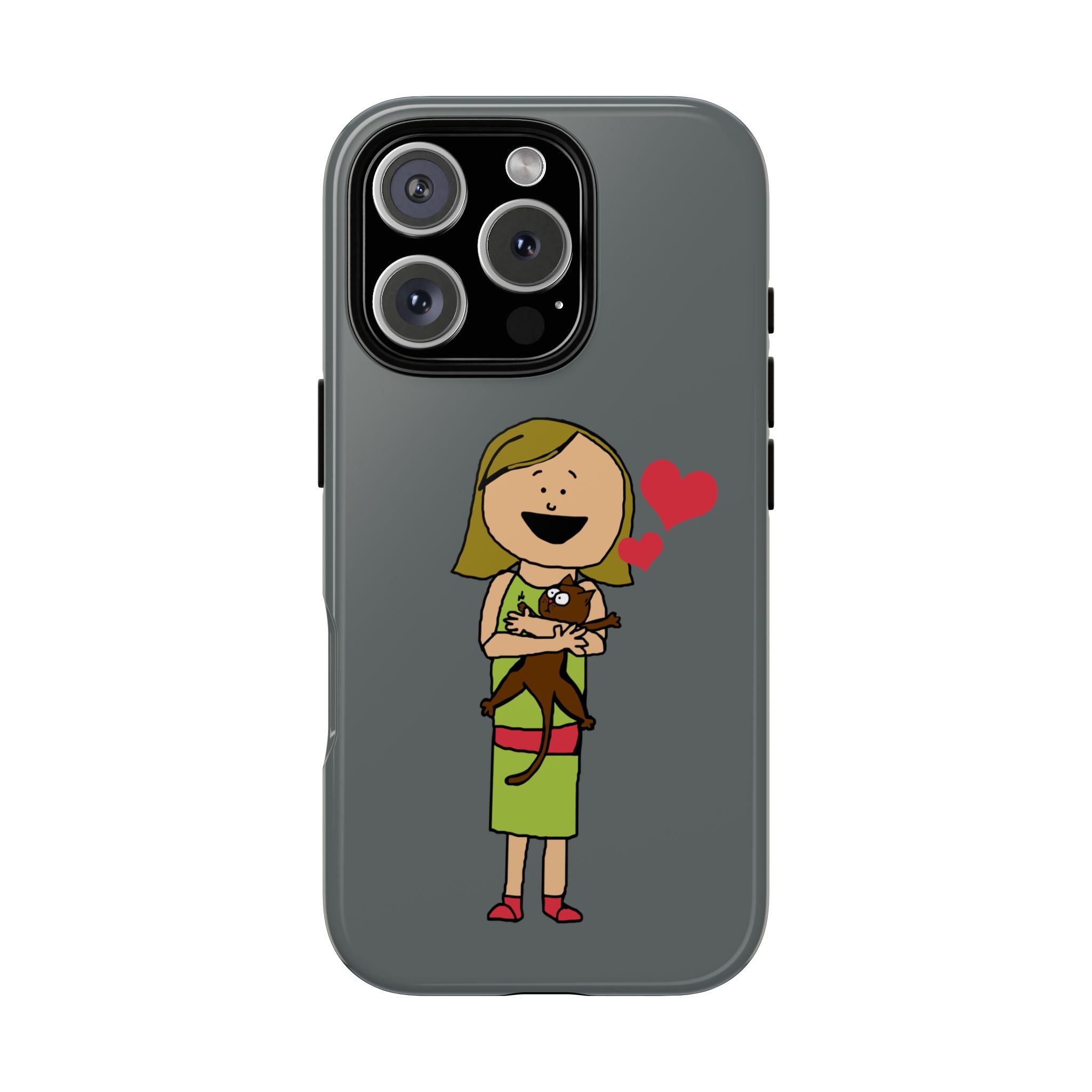 Pet Lover's Phone Case, Cute Animal Phone Cover, Gift for Dog Lovers, Cartoon Design, Fun Smartphone Accessory