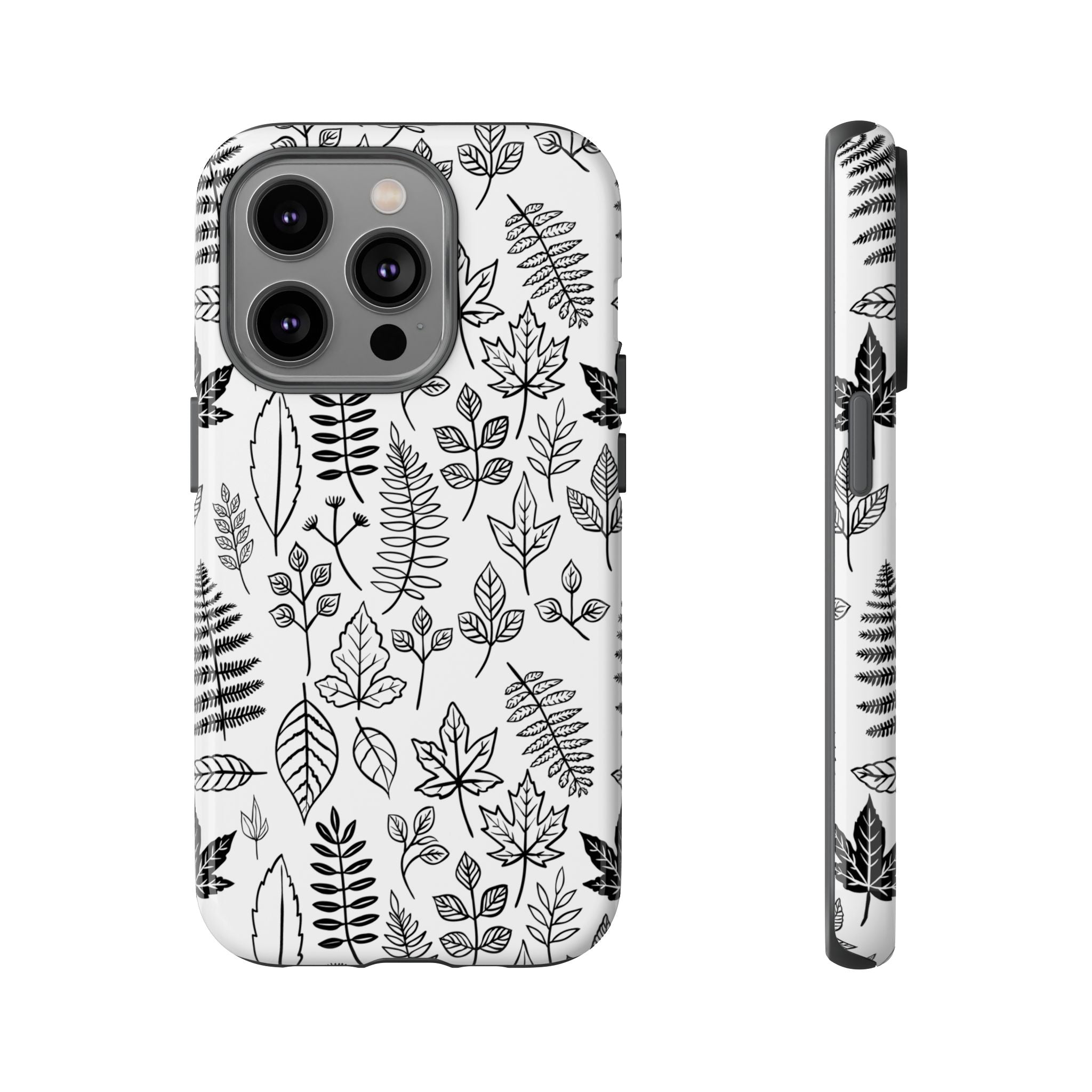 Stylish Phone Case for Nature Lovers, Botanical Design, Gift for Her, Fall Accessories, Customizable Tech Gear