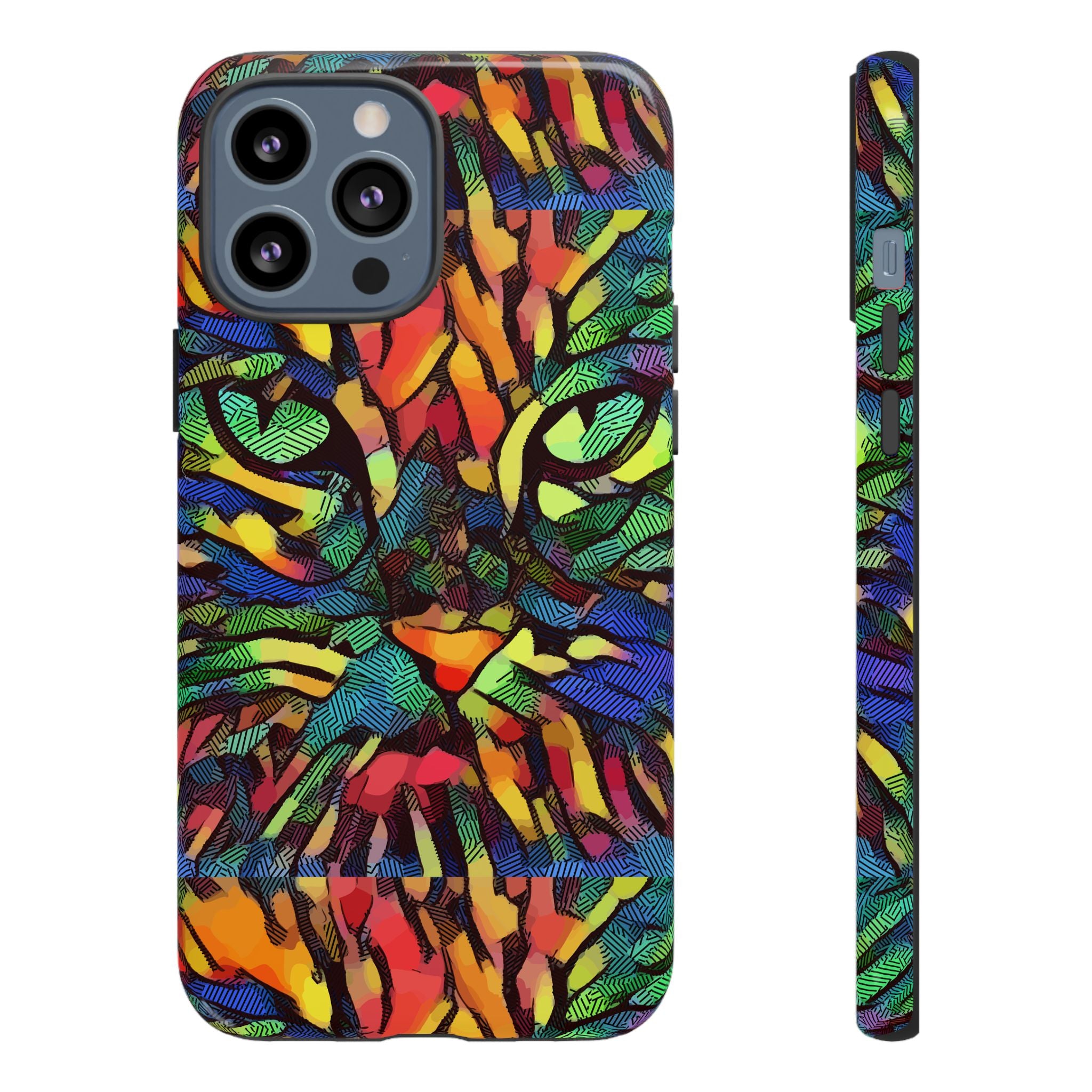 Colorful Phone Cases for Vibrant Style - Tough Cases, Unique Gifts, Animal Print, Artistic Design, Phone Accessories, Eco-Friendly