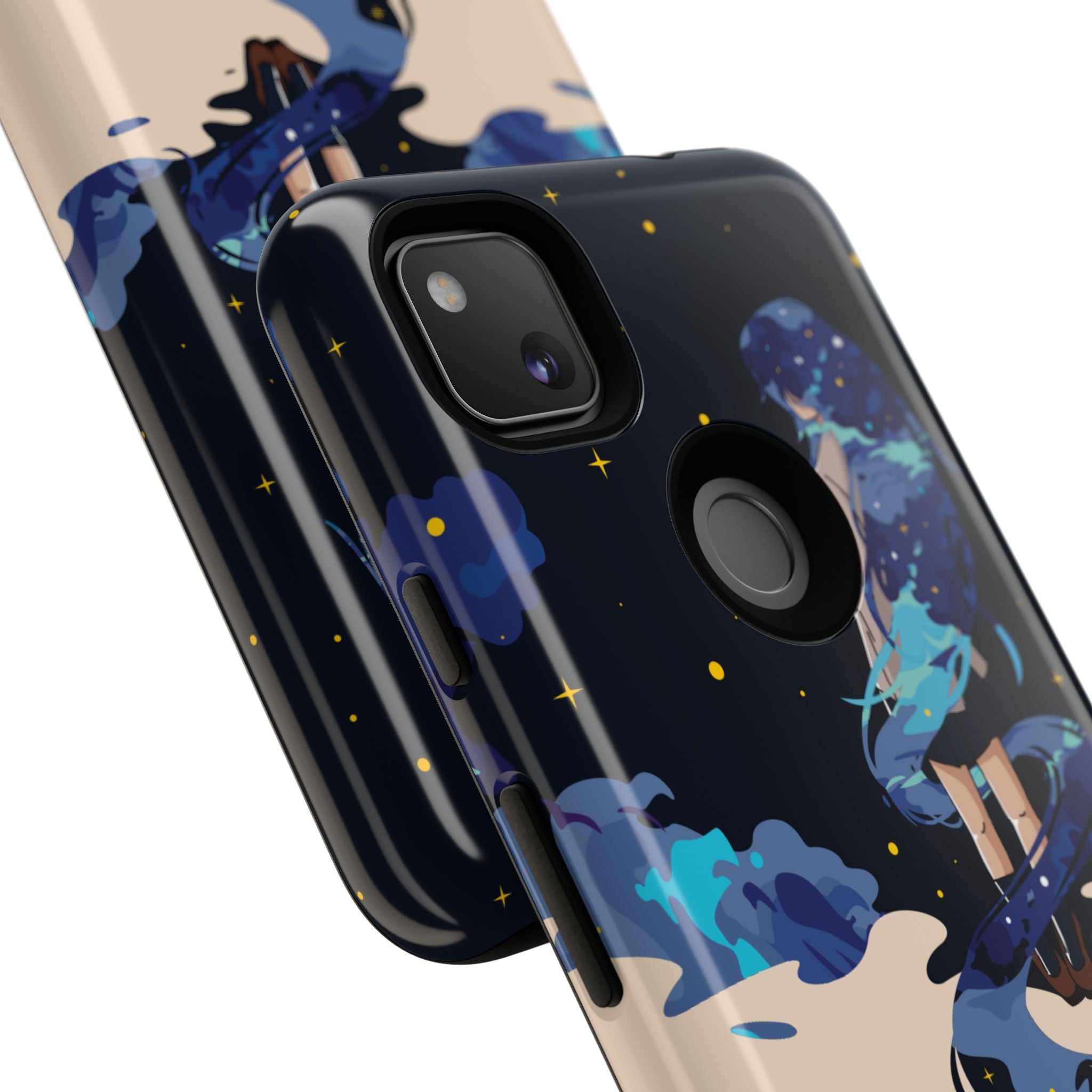 Galaxy-Inspired Phone Case, Celestial Design, Tough Phone Cover, Gift for Space Lovers, Artsy Accessories, Unique Merchandise