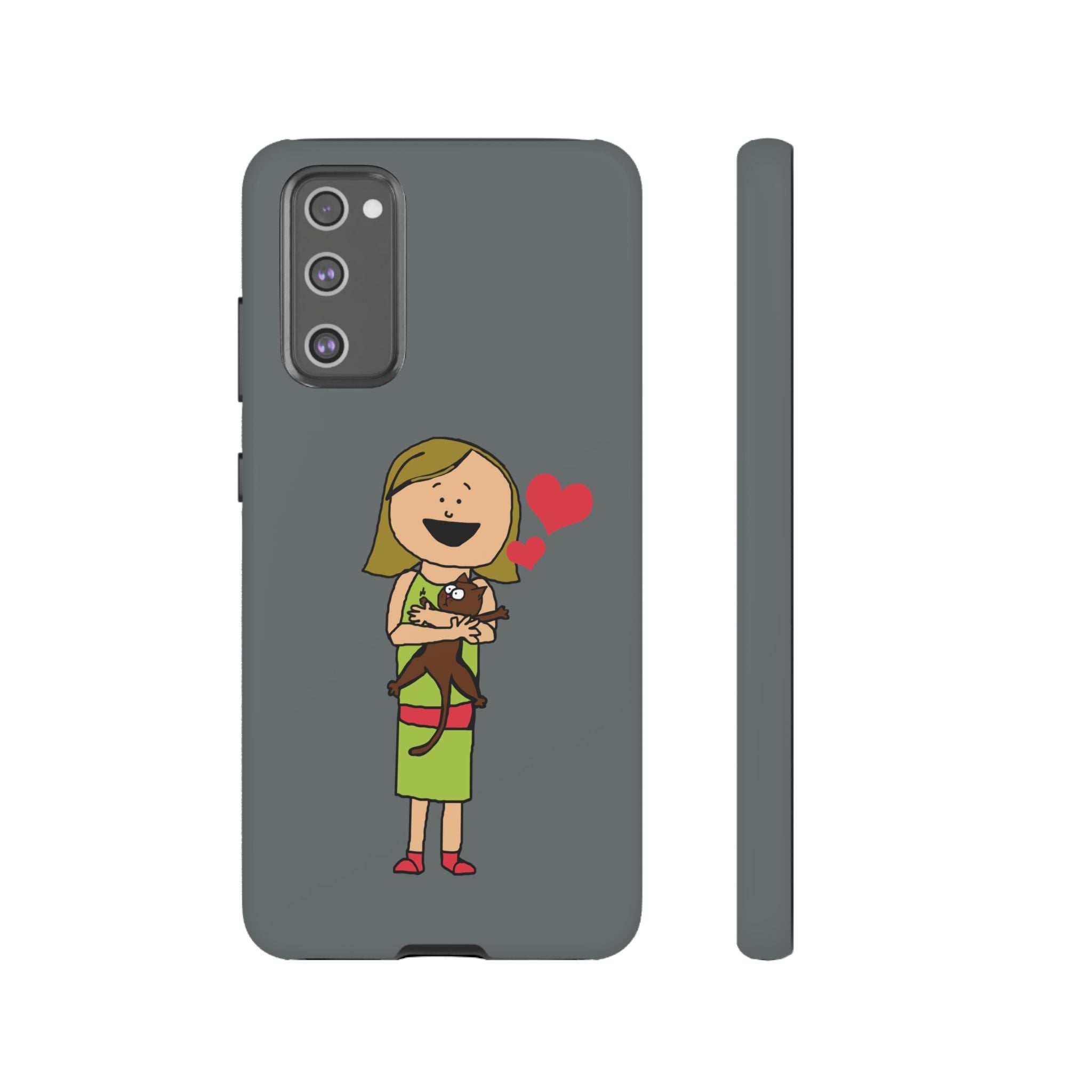 Pet Lover's Phone Case, Cute Animal Phone Cover, Gift for Dog Lovers, Cartoon Design, Fun Smartphone Accessory
