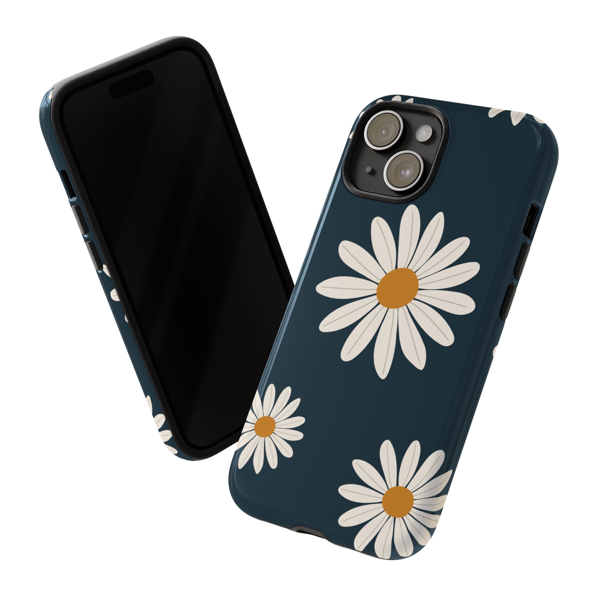 Daisy Phone Case, Floral Phone Cover, Tough Phone Case, Gift for Flower Lovers, Smartphone Accessory, Spring Design