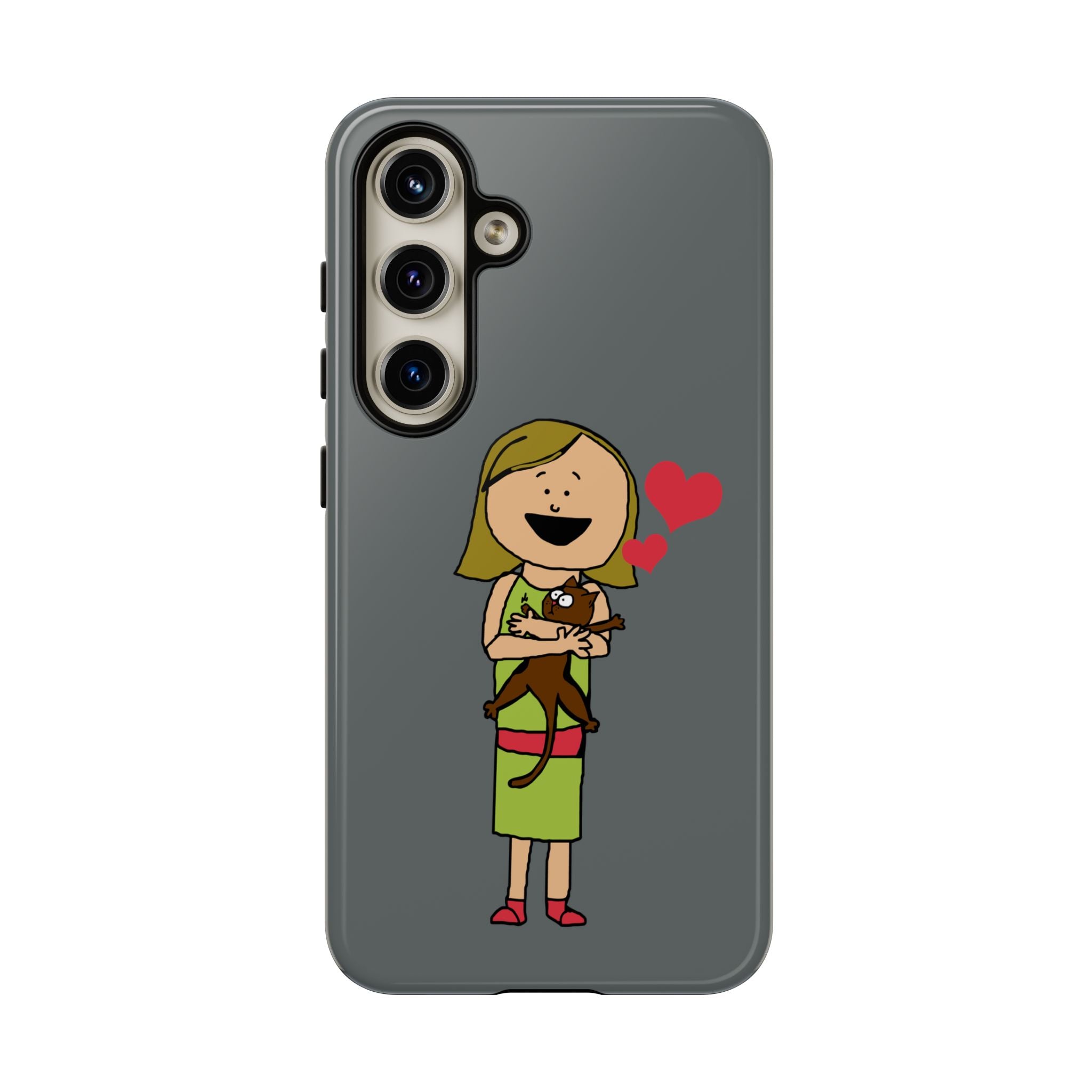Pet Lover's Phone Case, Cute Animal Phone Cover, Gift for Dog Lovers, Cartoon Design, Fun Smartphone Accessory