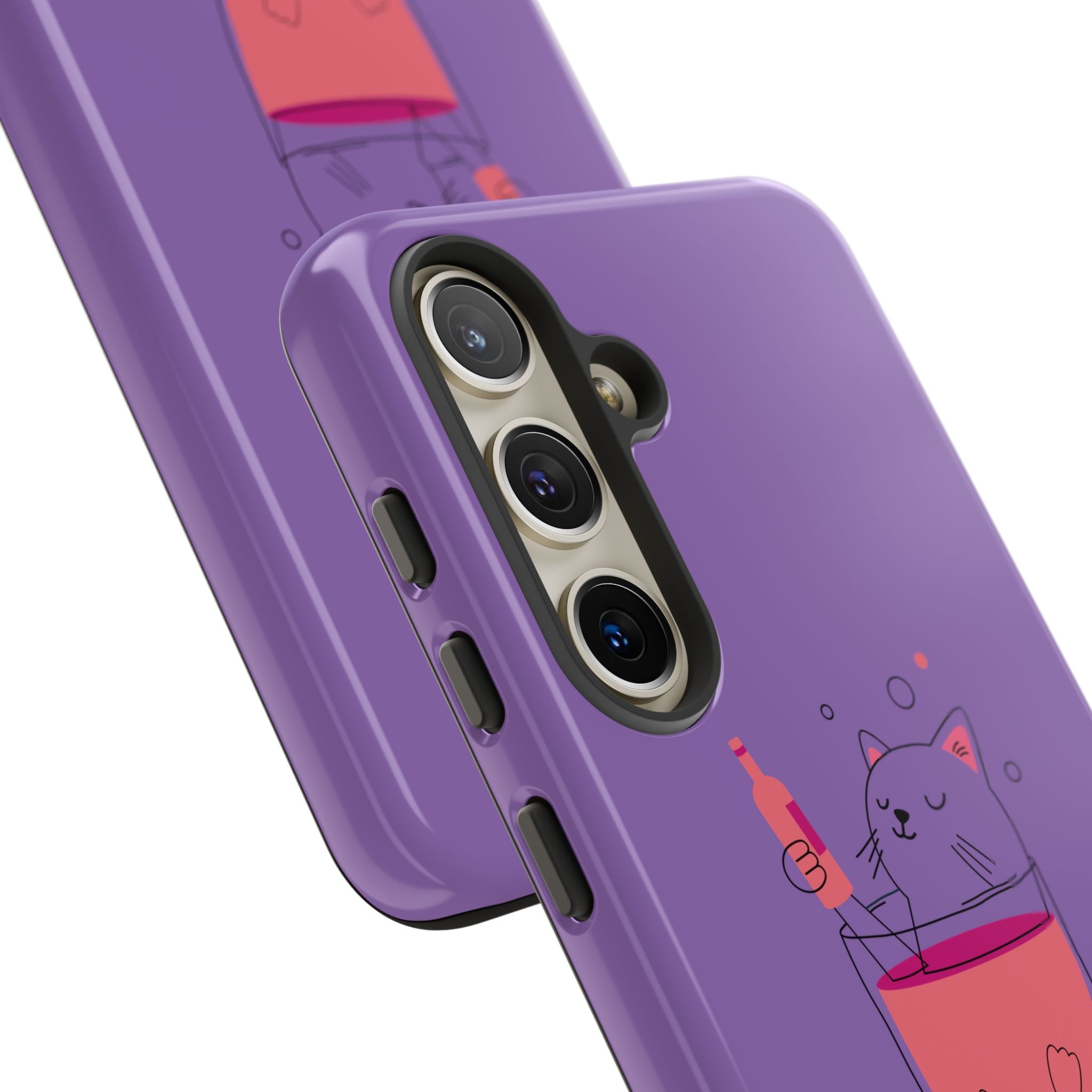 Cute Cat Phone Case, Fun Gift for Cat Lovers, Colorful Phone Cover, Pet Lover Accessory, Unique Cat Themed Case