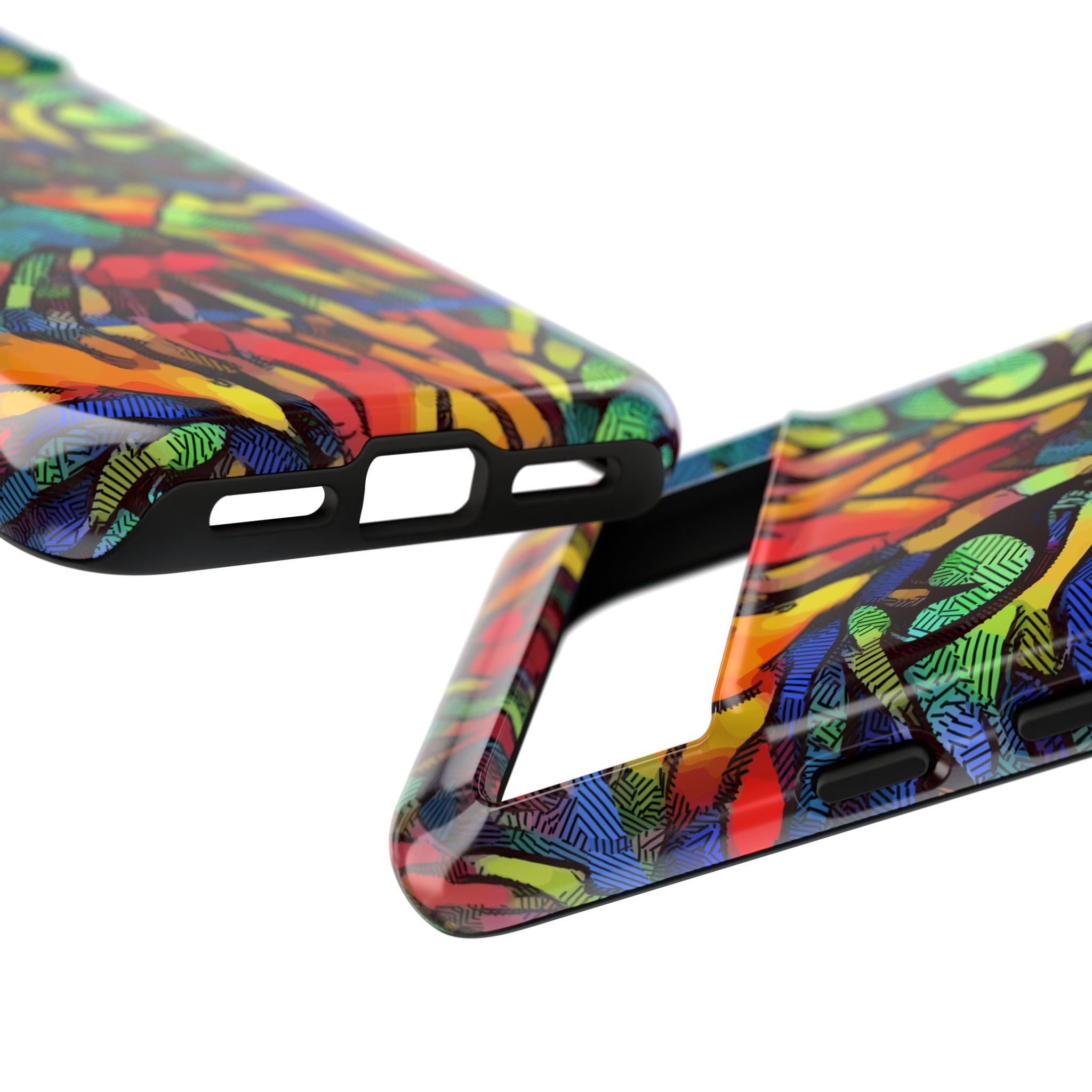 Colorful Phone Cases for Vibrant Style - Tough Cases, Unique Gifts, Animal Print, Artistic Design, Phone Accessories, Eco-Friendly