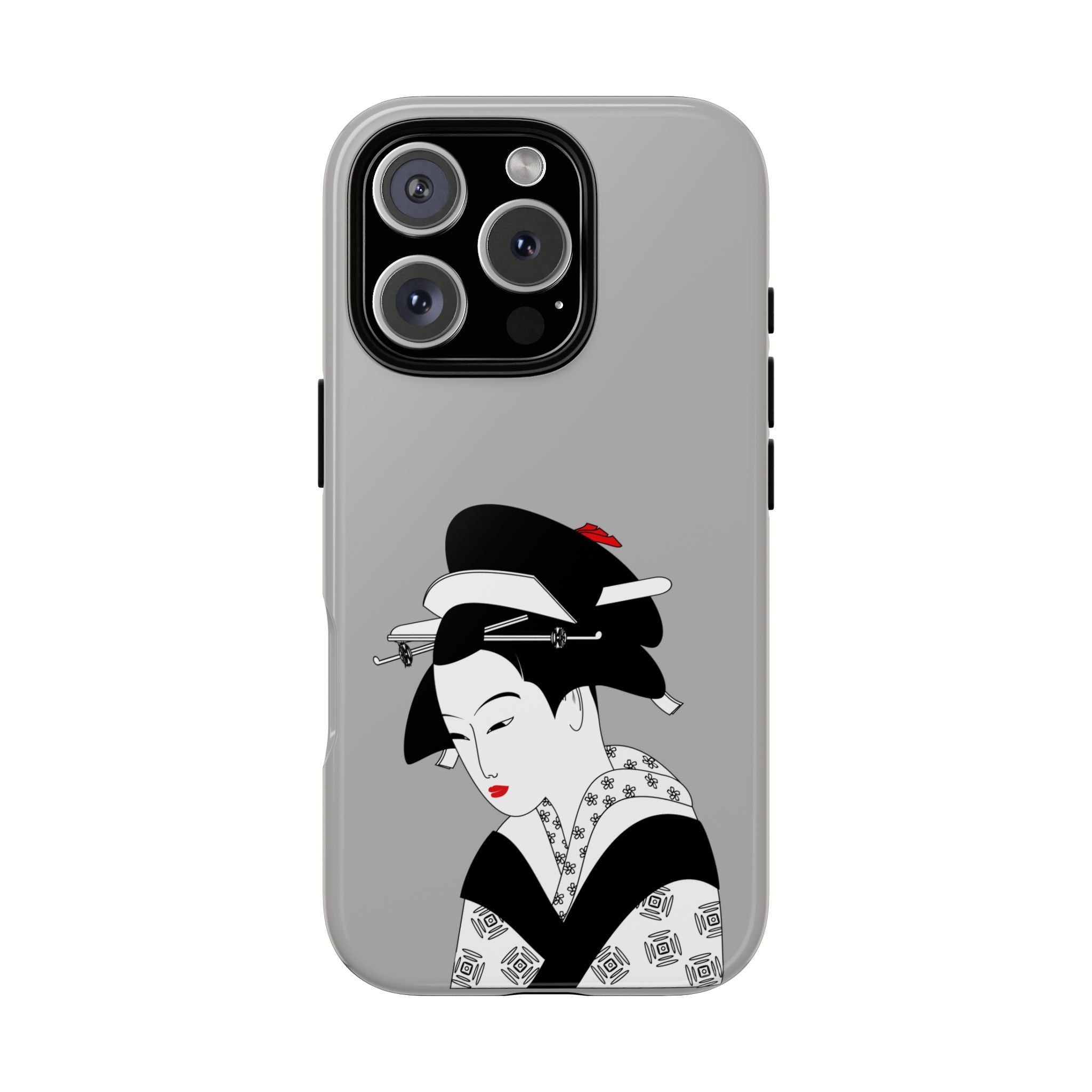 Stylish Phone Case with Japanese Geisha Design, Tough Phone Case, Cute Phone Cover, Japanese Art, Ethnic Style