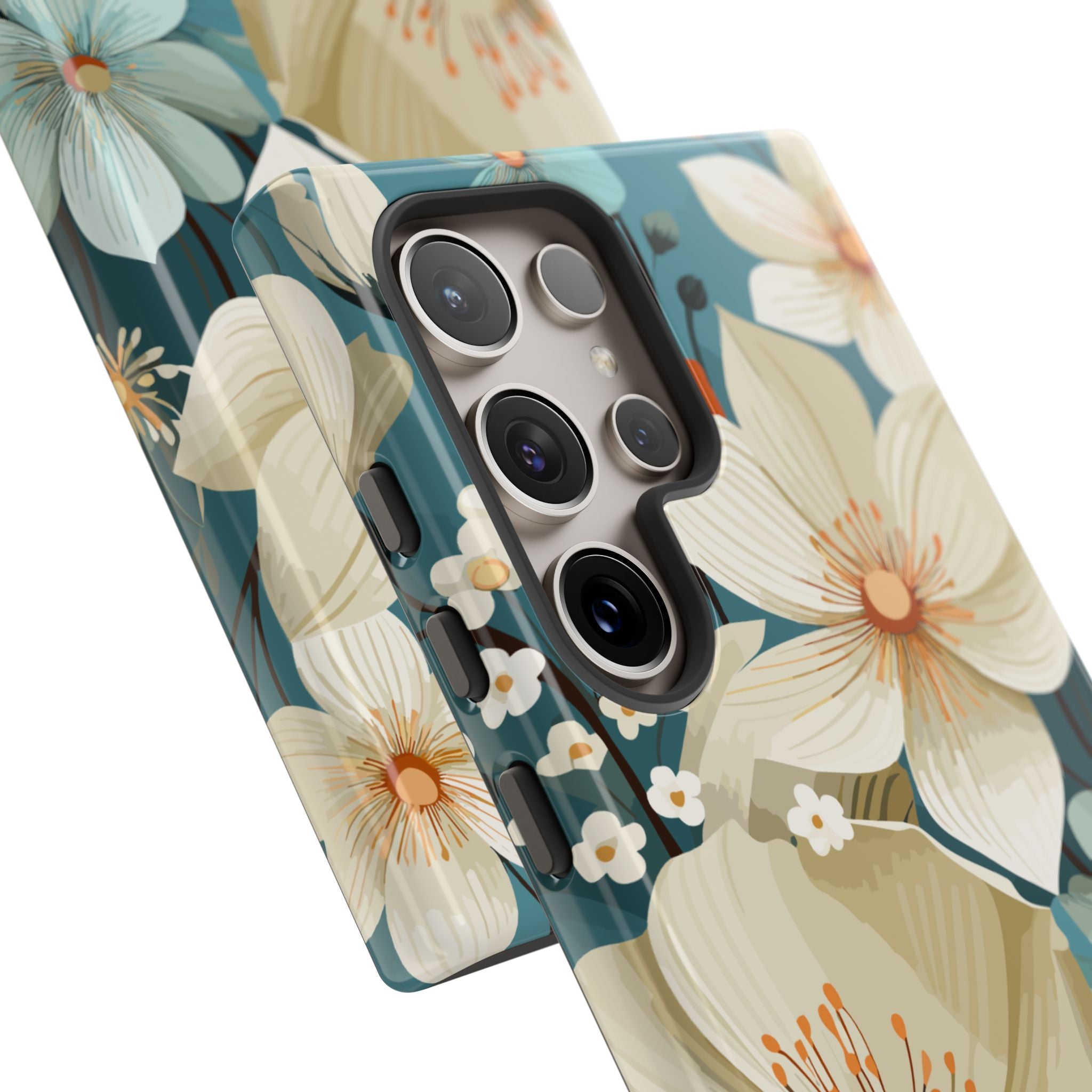 Floral Phone Case, Stylish Tough Cases with Botanical Design, Flower Print Phone Cover, Gifts for Nature Lovers, Eco-Friendly Mobile Cover