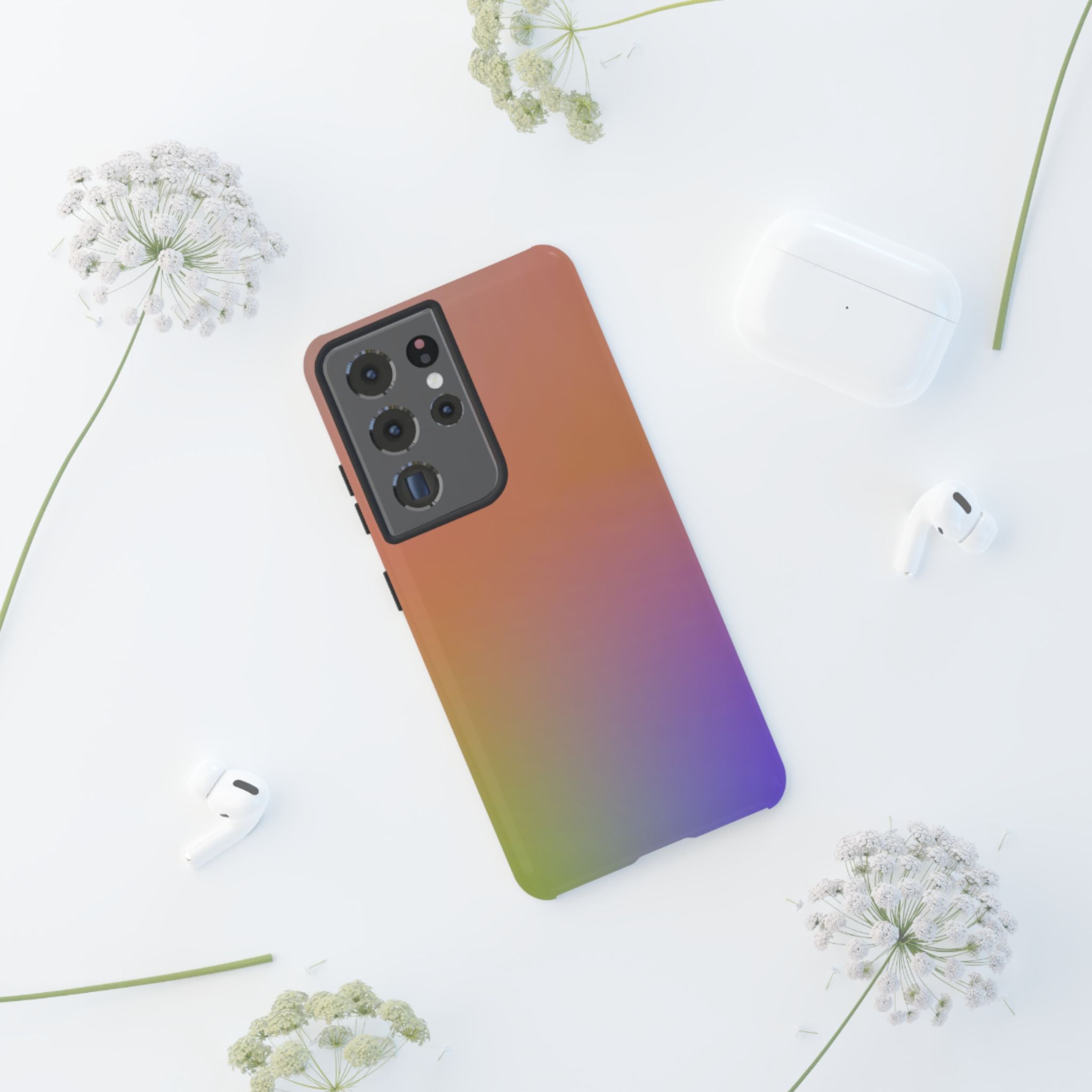 Colorful Gradient Phone Case, Tough Cases for iPhone, Customizable Phone Cover, Trendy Tech Accessory, Gift for Tech Lovers