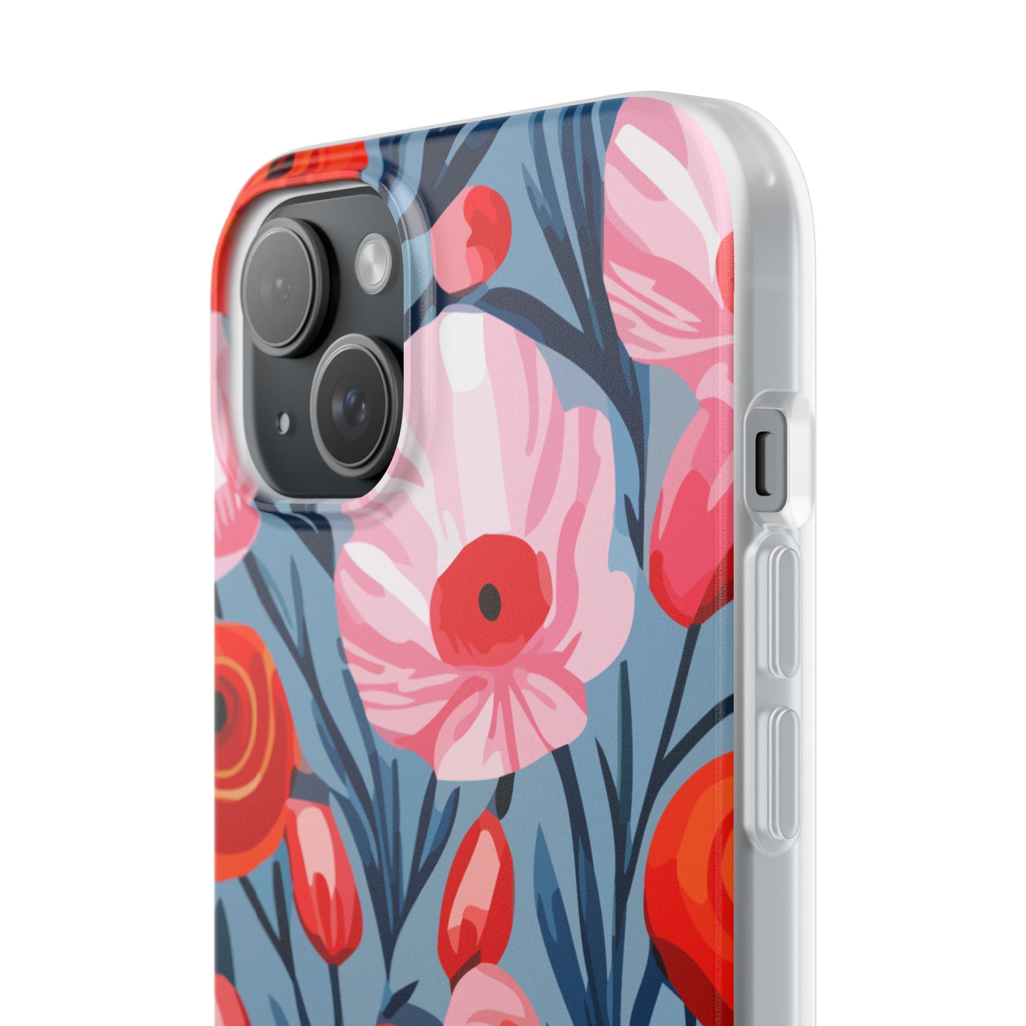 Beautiful Floral Flexi Cases for Phone, Stylish Protective Cover, Gift for Her, Phone Accessories, Floral Design