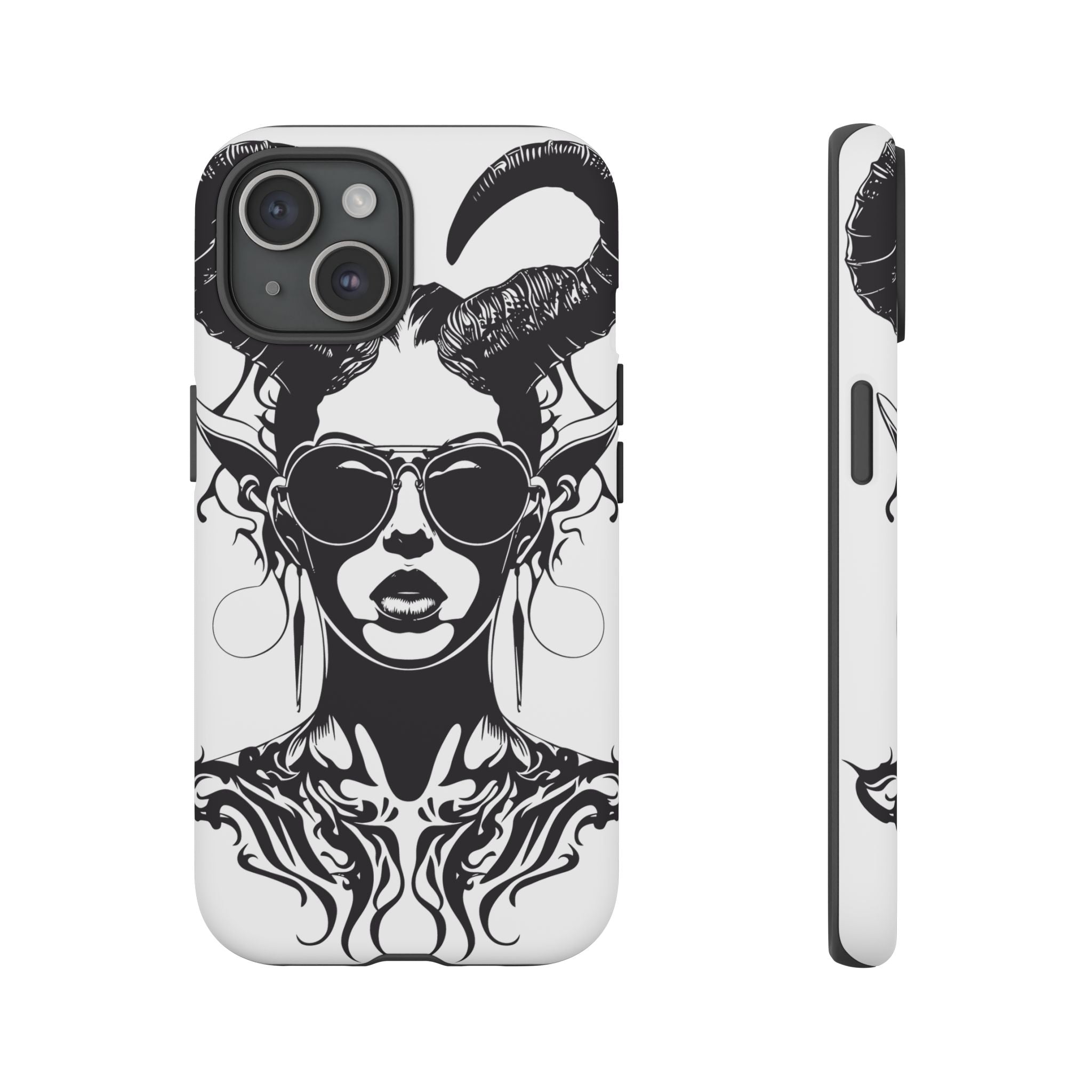 Tough Cases: Stylish Phone Case with Edgy Design, Protective Cover, Gift for Her, Trendy Accessories, Unique Art, Holiday Present