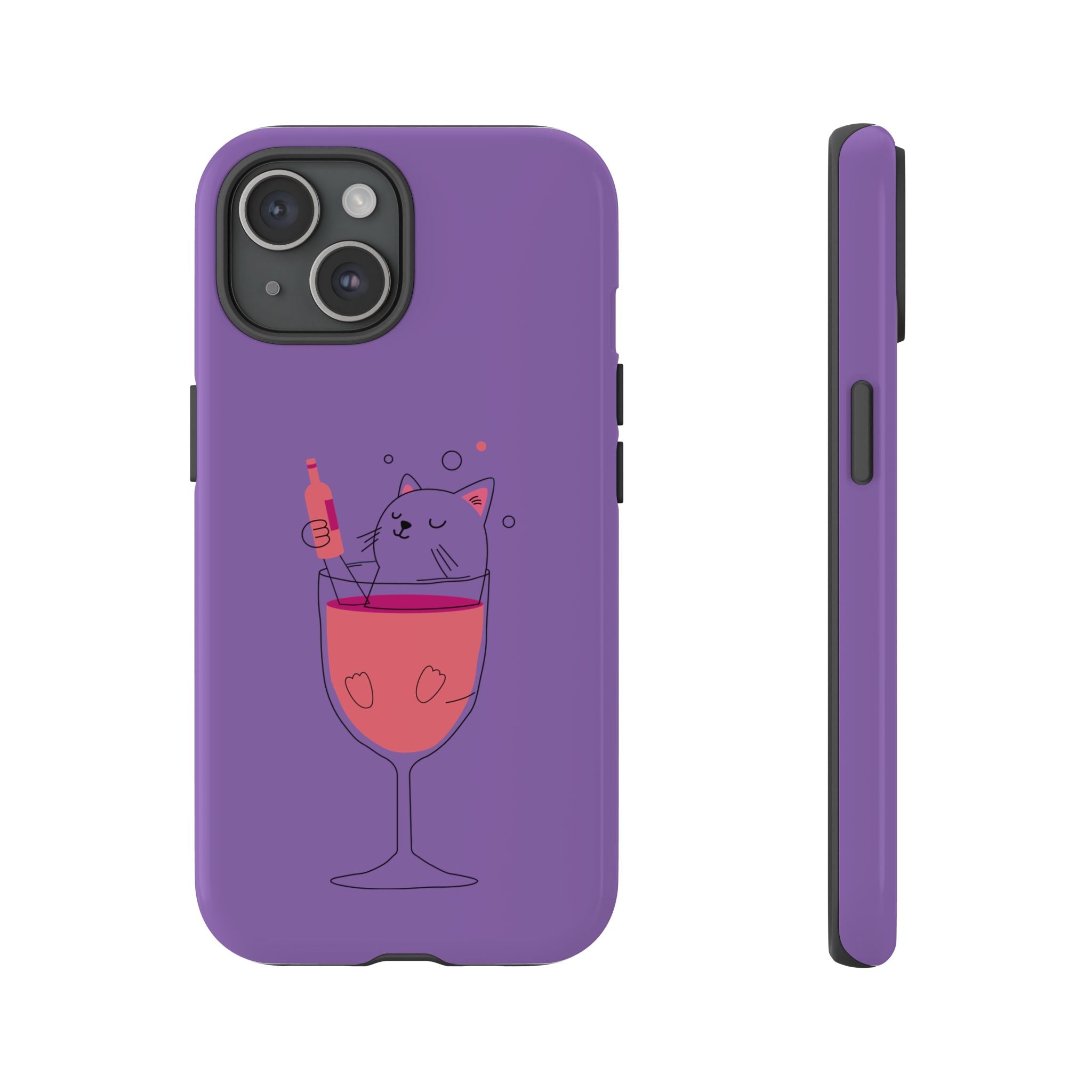 Cute Cat Phone Case, Fun Gift for Cat Lovers, Colorful Phone Cover, Pet Lover Accessory, Unique Cat Themed Case