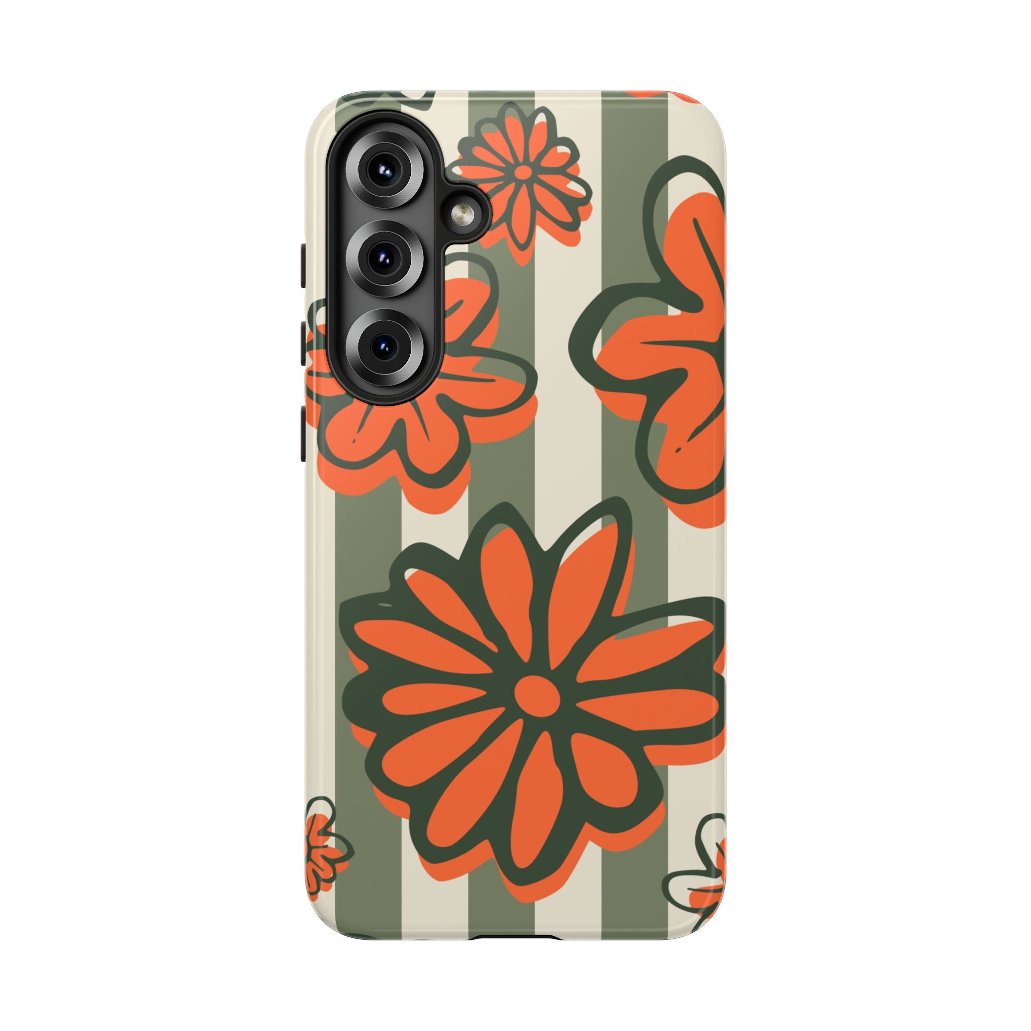 Floral Tough Phone Case - Trendy Protector for Pet Lovers, Super Cute Gift, Floral Design, Stylish Phone Cover, Unique Accessory