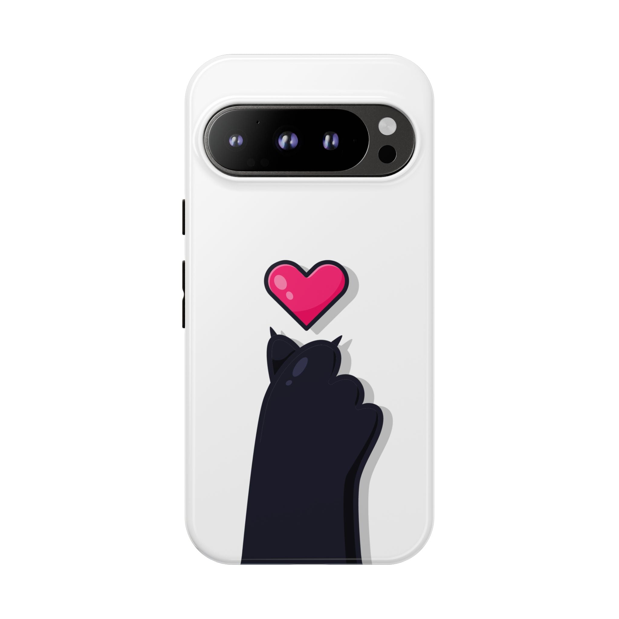 Cute Cat Love Phone Case, Tough Cell Phone Cover, Animal Lover Gifts, Pet Parent Accessories, Valentine's Day Essentials