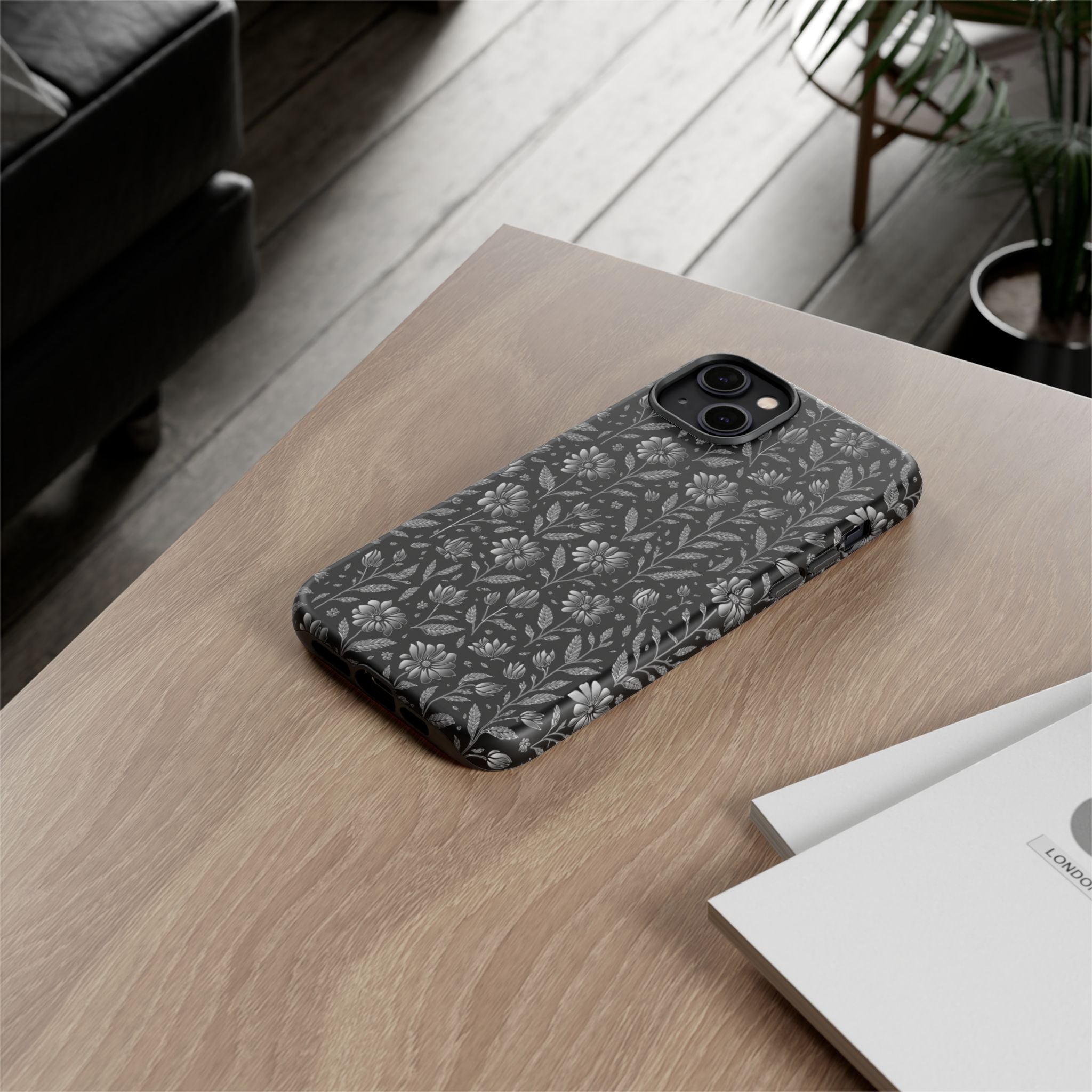 Stylish Floral Phone Case, Tough Floral Case, Botanical Phone Cover, Durable Floral Phone Protector, Gift for Her