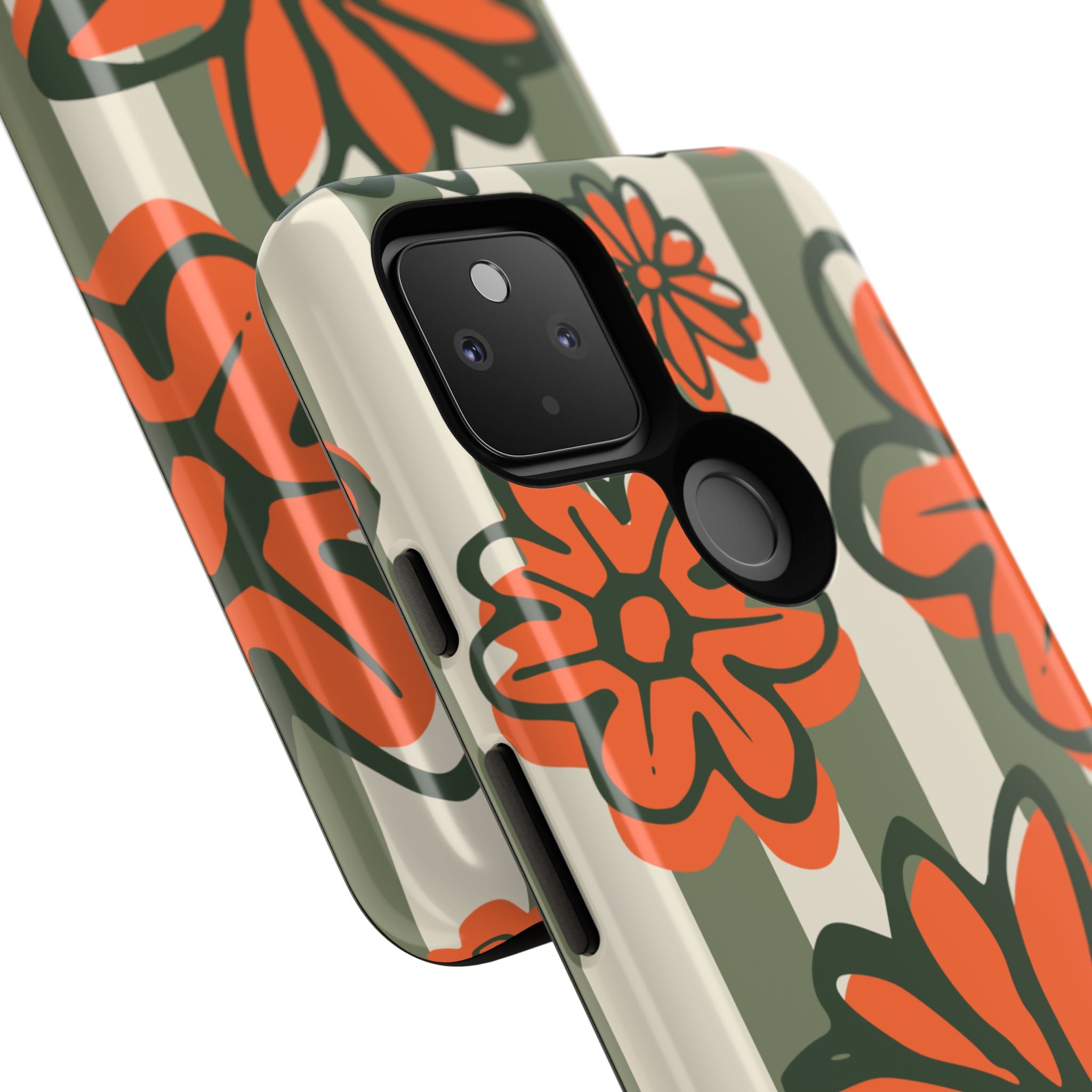 Floral Tough Phone Case - Trendy Protector for Pet Lovers, Super Cute Gift, Floral Design, Stylish Phone Cover, Unique Accessory