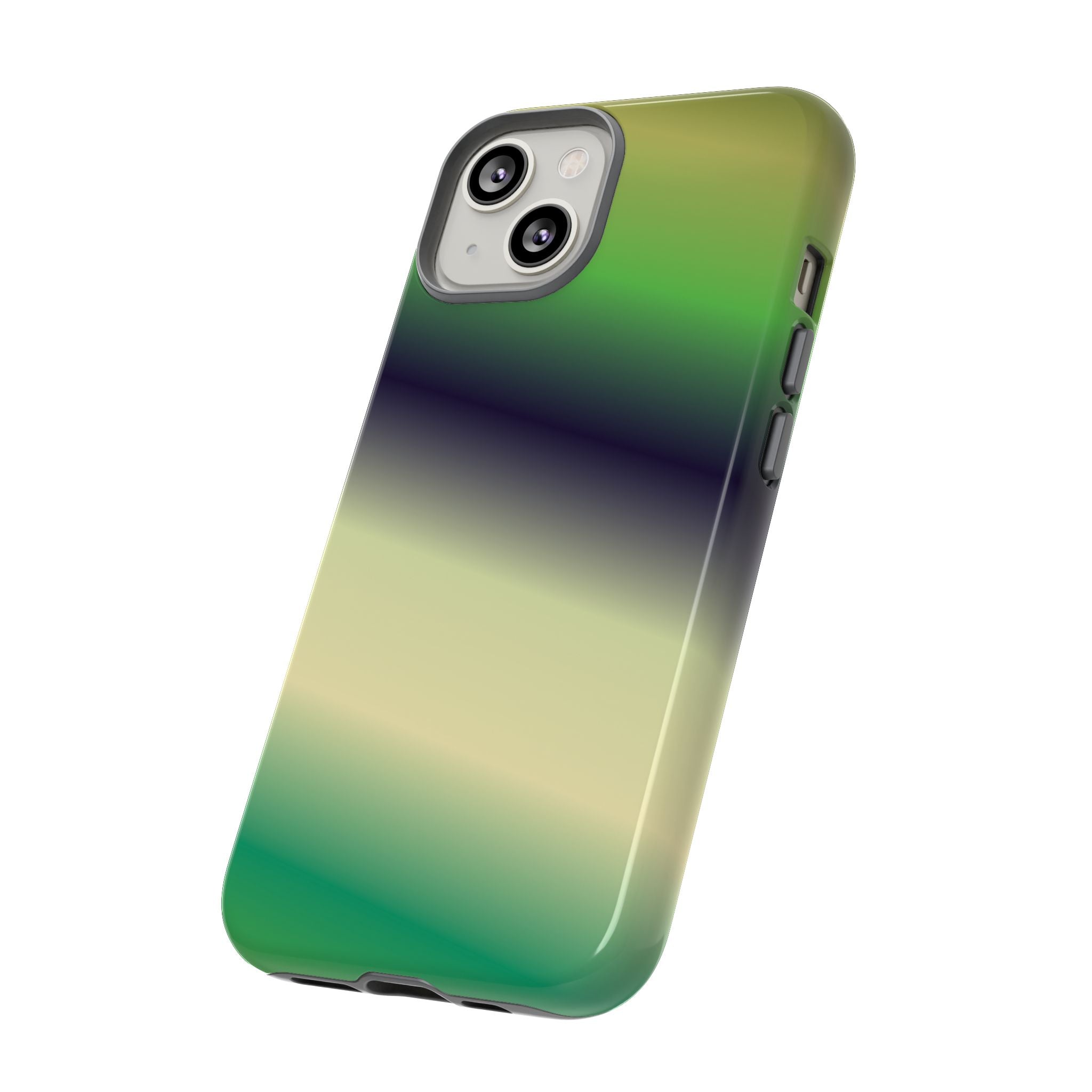 Gradient Phone Case - Tough Cases, Unique Cell Phone Cover, Stylish Tech Accessories, Green and Black Gradient, Perfect Gift