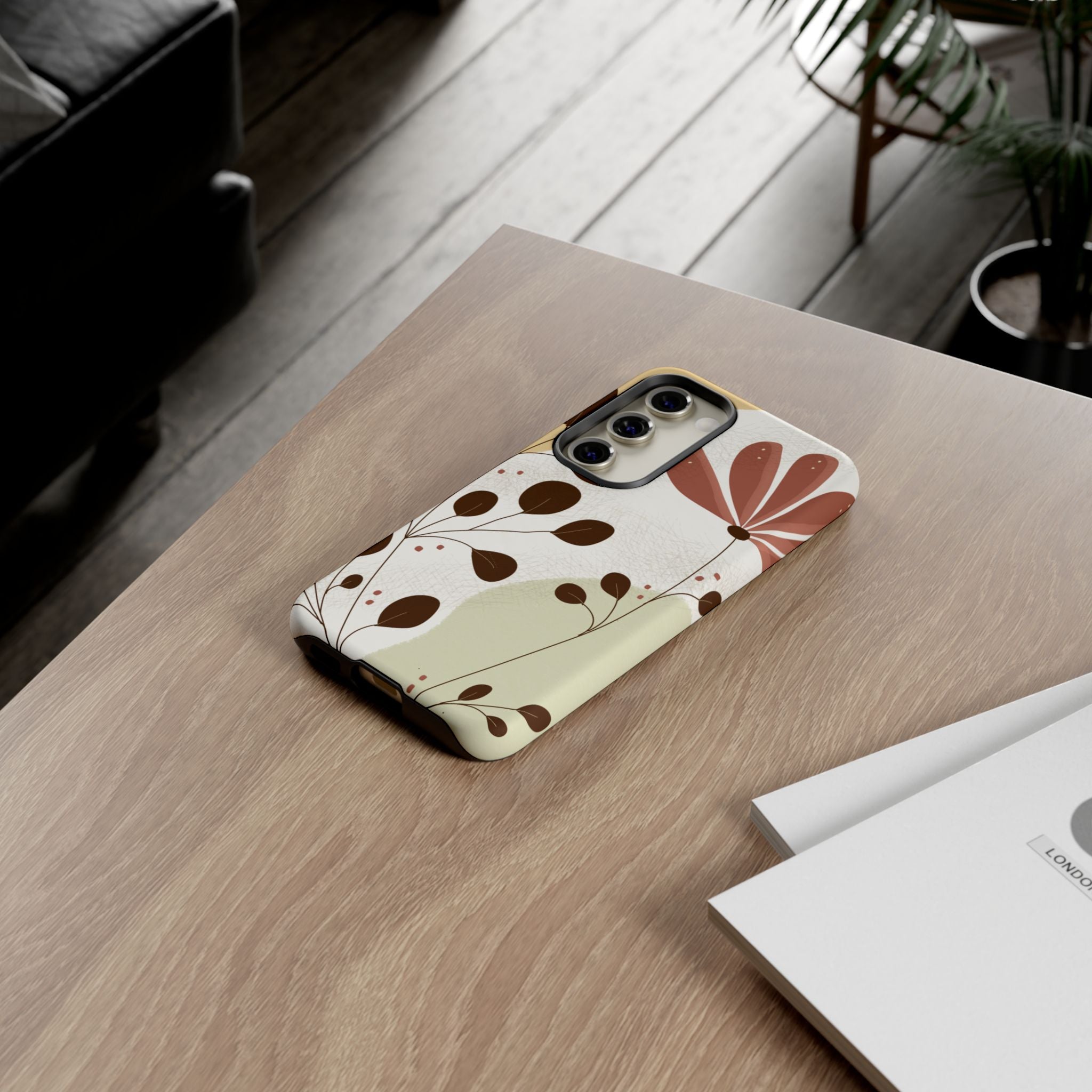 Floral Phone Case - Stylish Tough Cases for Women, Trendy Phone Cover, Gift for Her, Birthday Present, Everyday Use