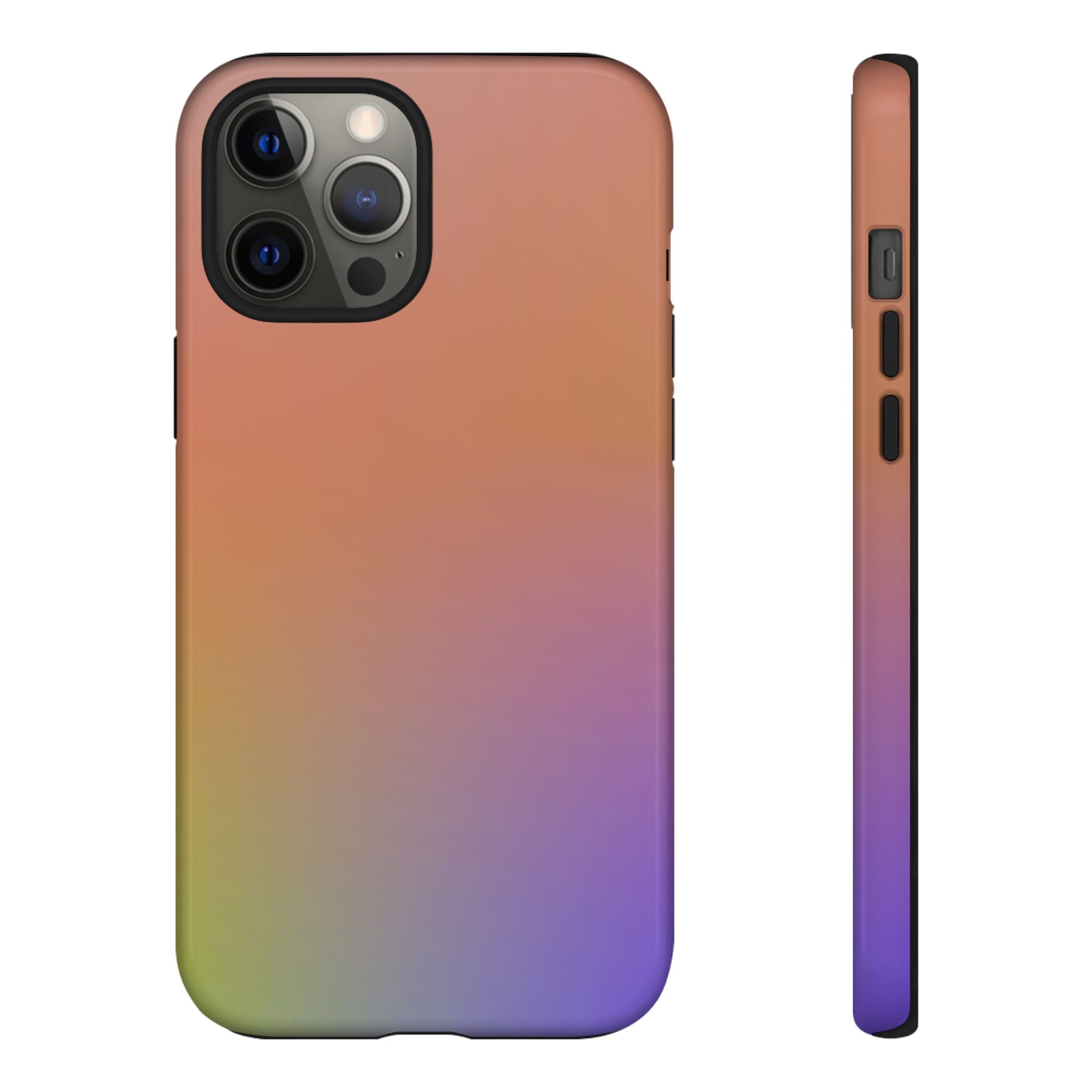 Colorful Gradient Phone Case, Tough Cases for iPhone, Customizable Phone Cover, Trendy Tech Accessory, Gift for Tech Lovers