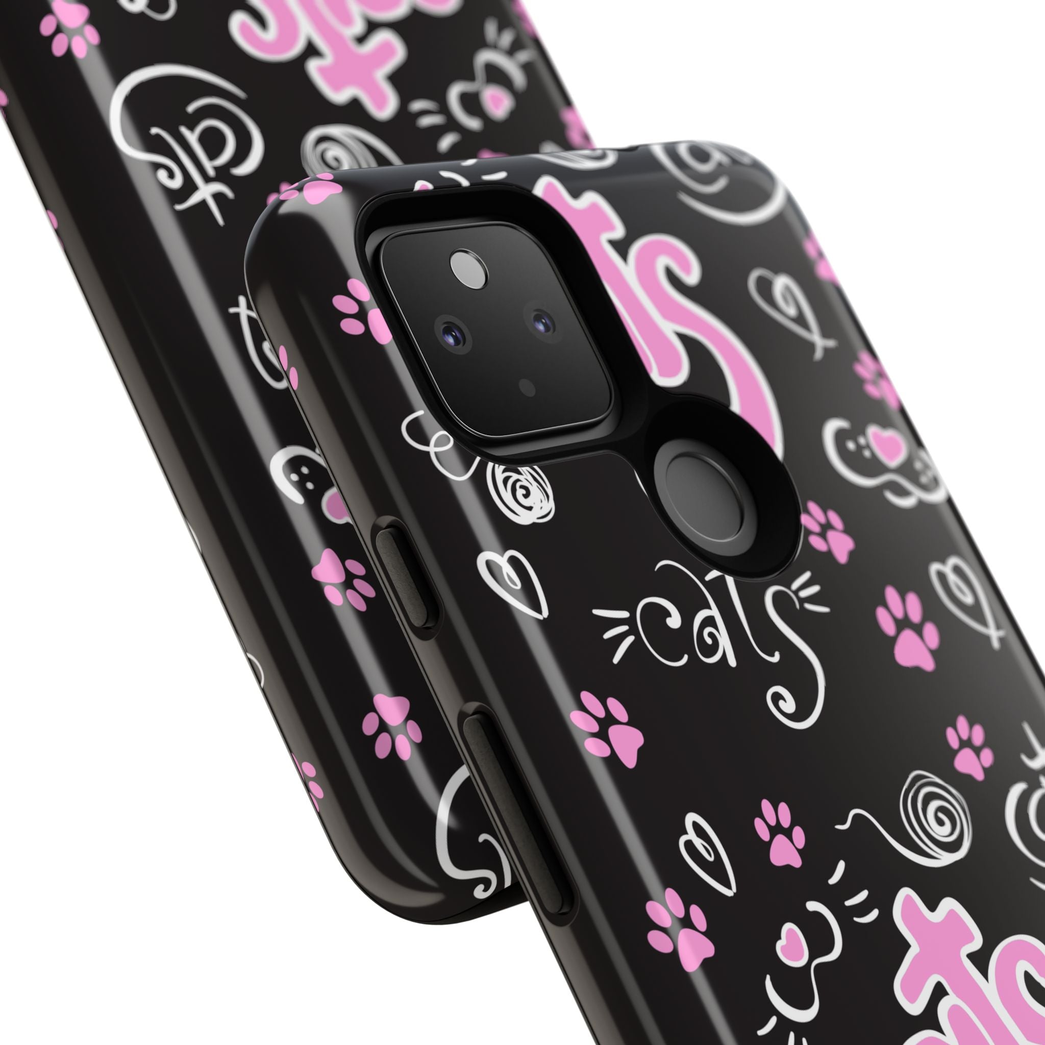 Cute Cat Print Phone Cases, Tough Cases for Cat Lovers, Pet Phone Cover, Gift for Cat Moms, Stylish Phone Accessories
