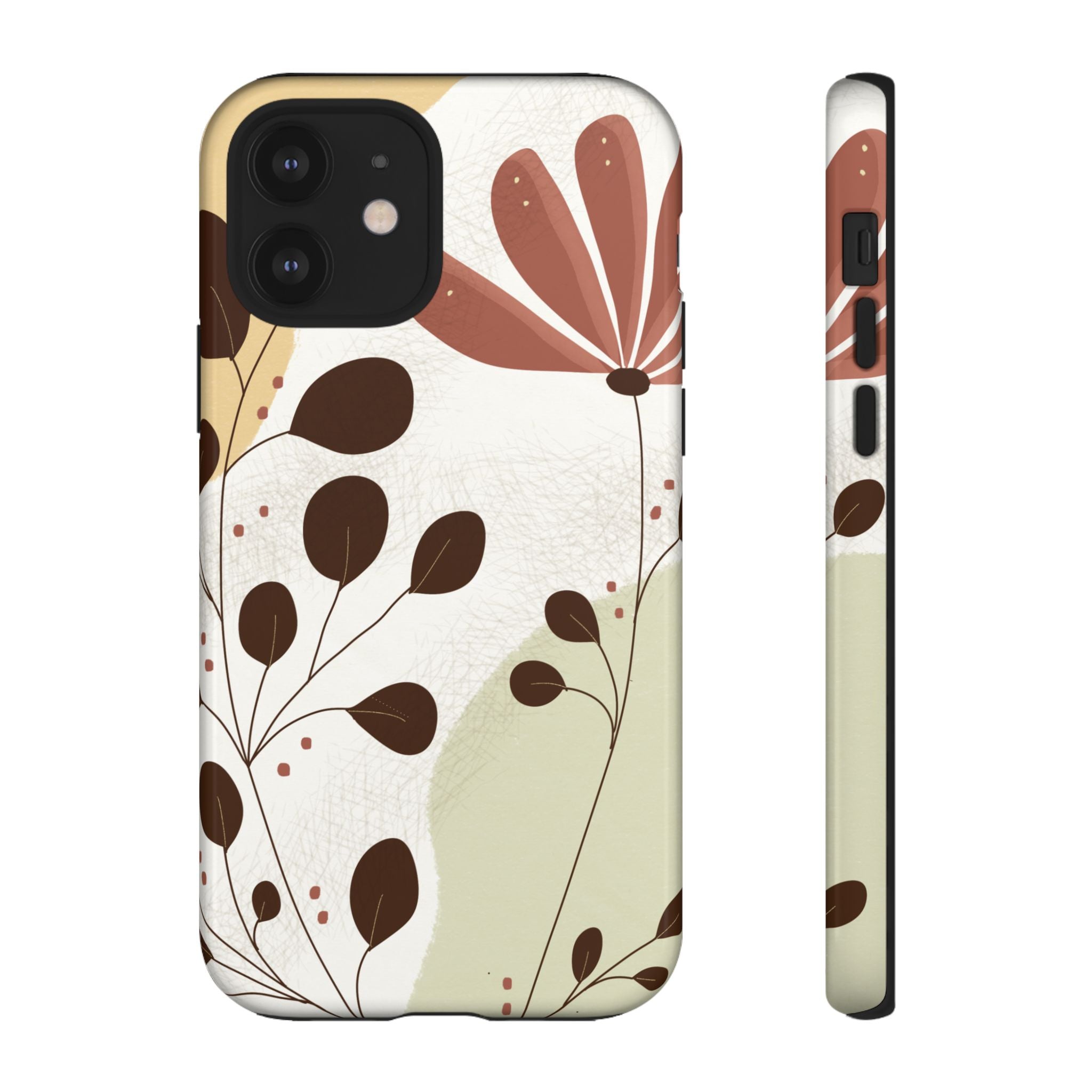 Floral Phone Case - Stylish Tough Cases for Women, Trendy Phone Cover, Gift for Her, Birthday Present, Everyday Use