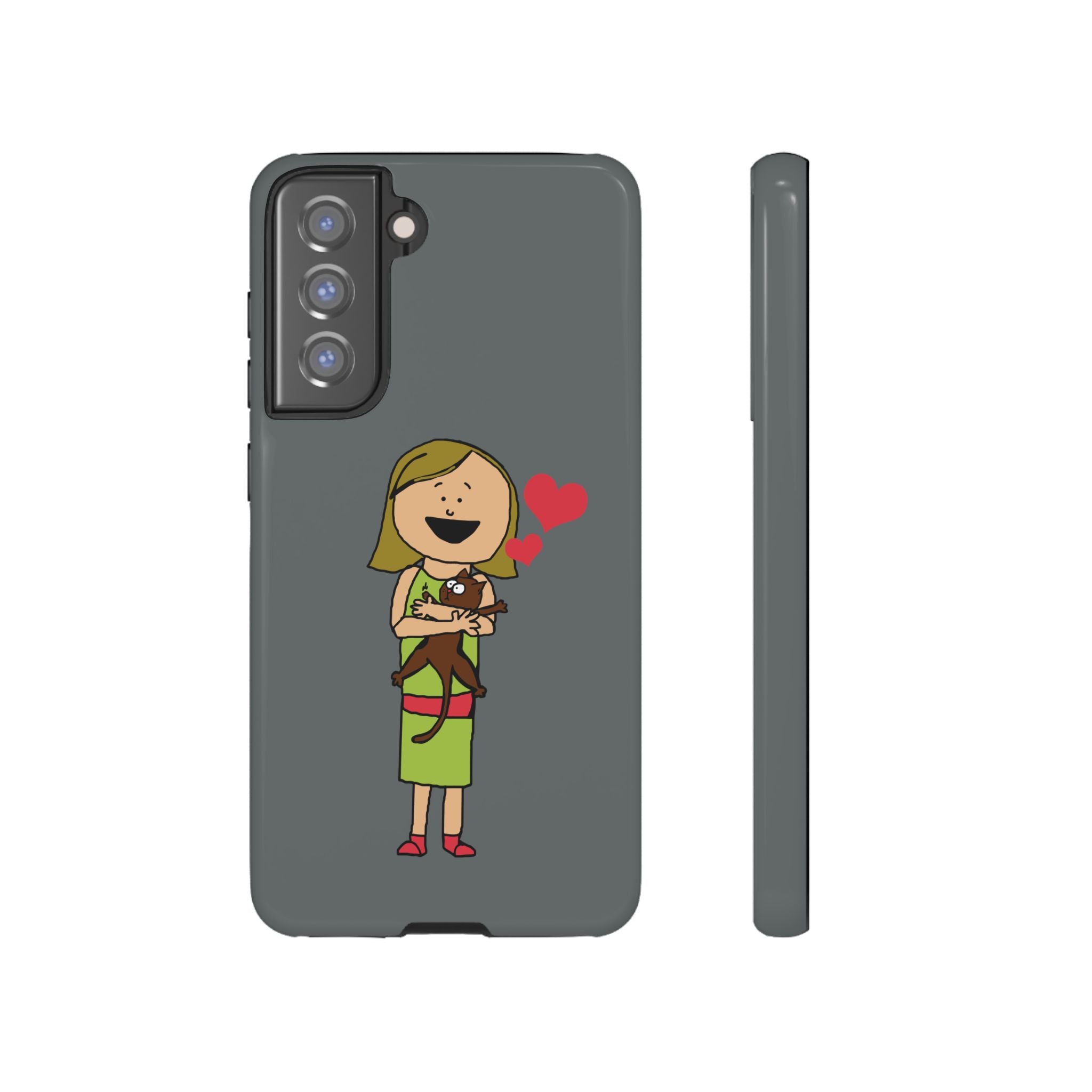 Pet Lover's Phone Case, Cute Animal Phone Cover, Gift for Dog Lovers, Cartoon Design, Fun Smartphone Accessory