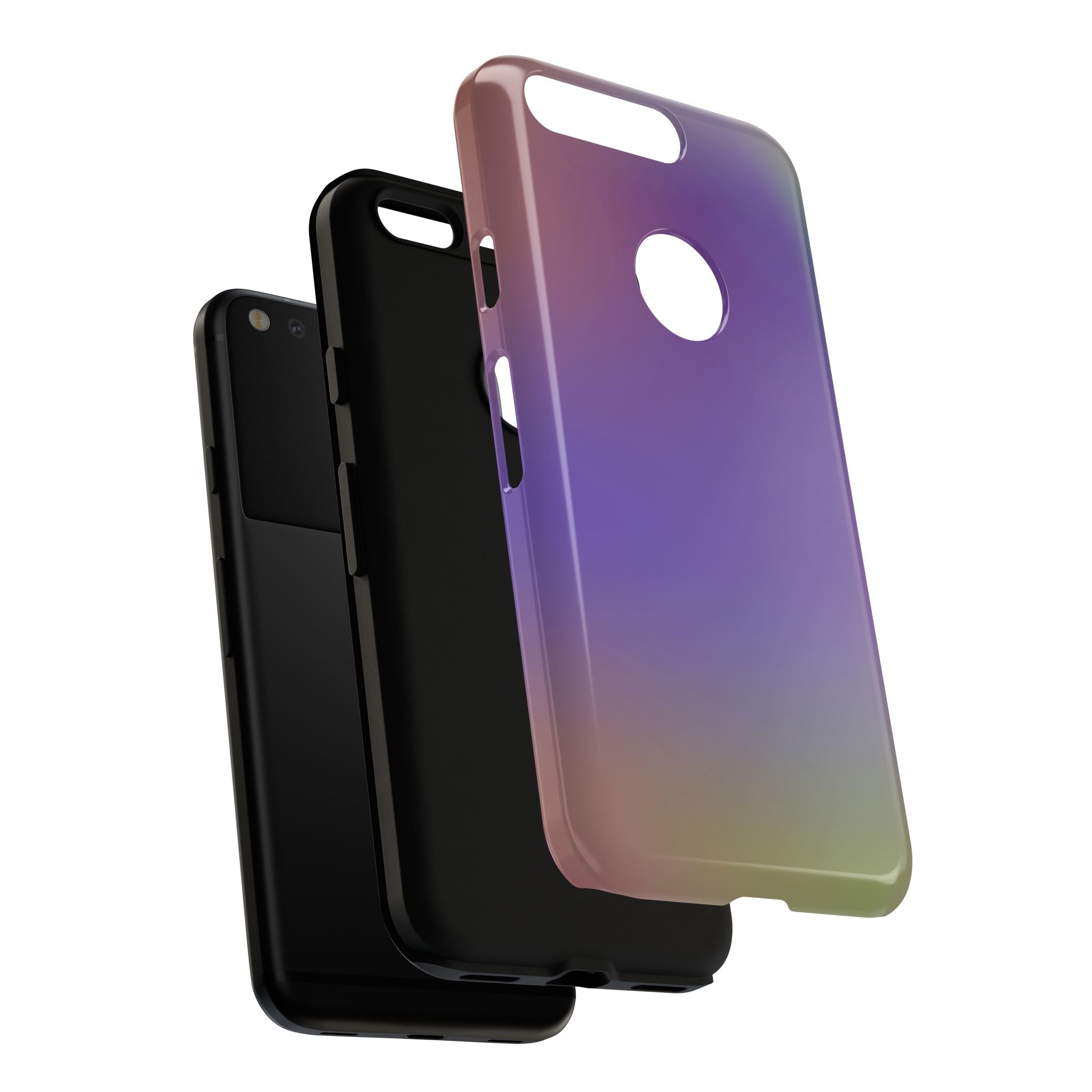 Colorful Phone Case, Tough Phone Cover, Gradient Design Case, Stylish Mobile Accessories, Unique Gift for Her