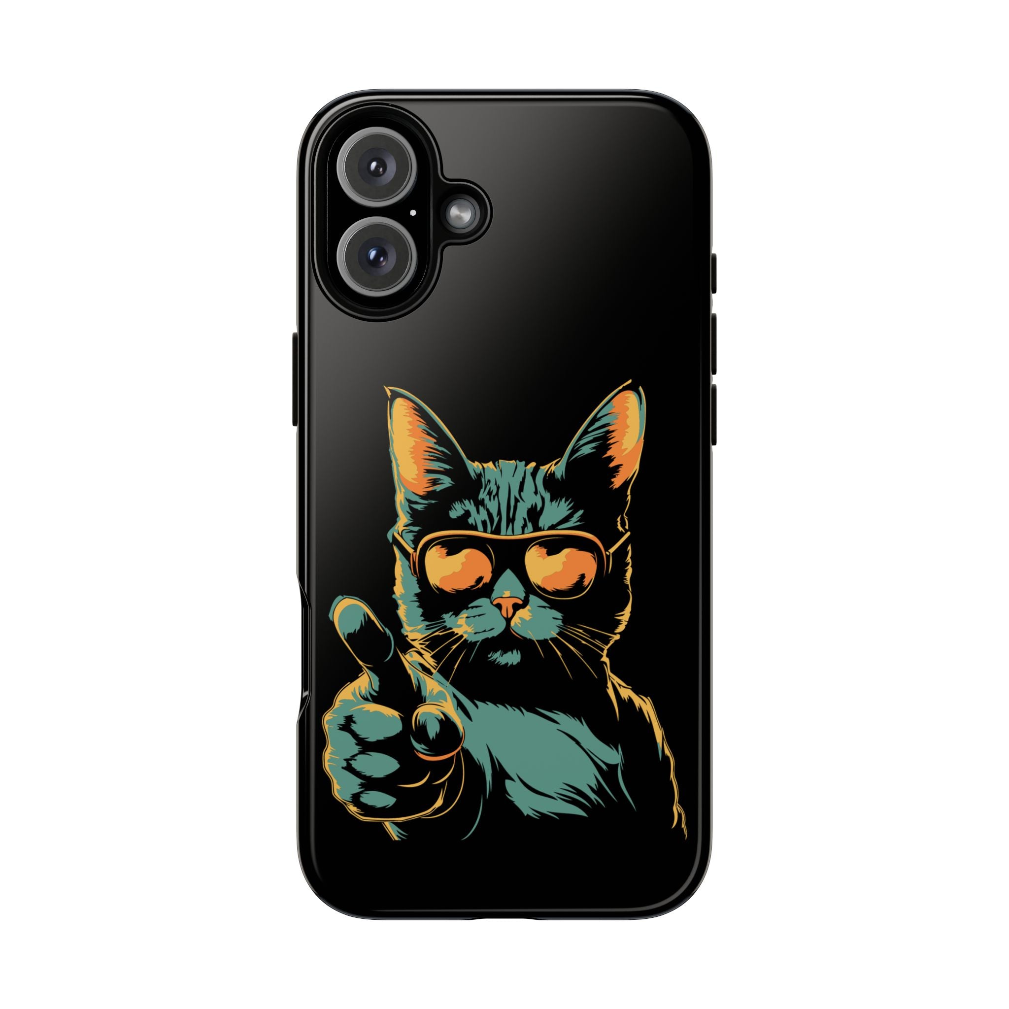Cool Cat Phone Case, Stylish Phone Cover, Pet Lover Gift, Cute Cat Design, Fun Cat Accessories