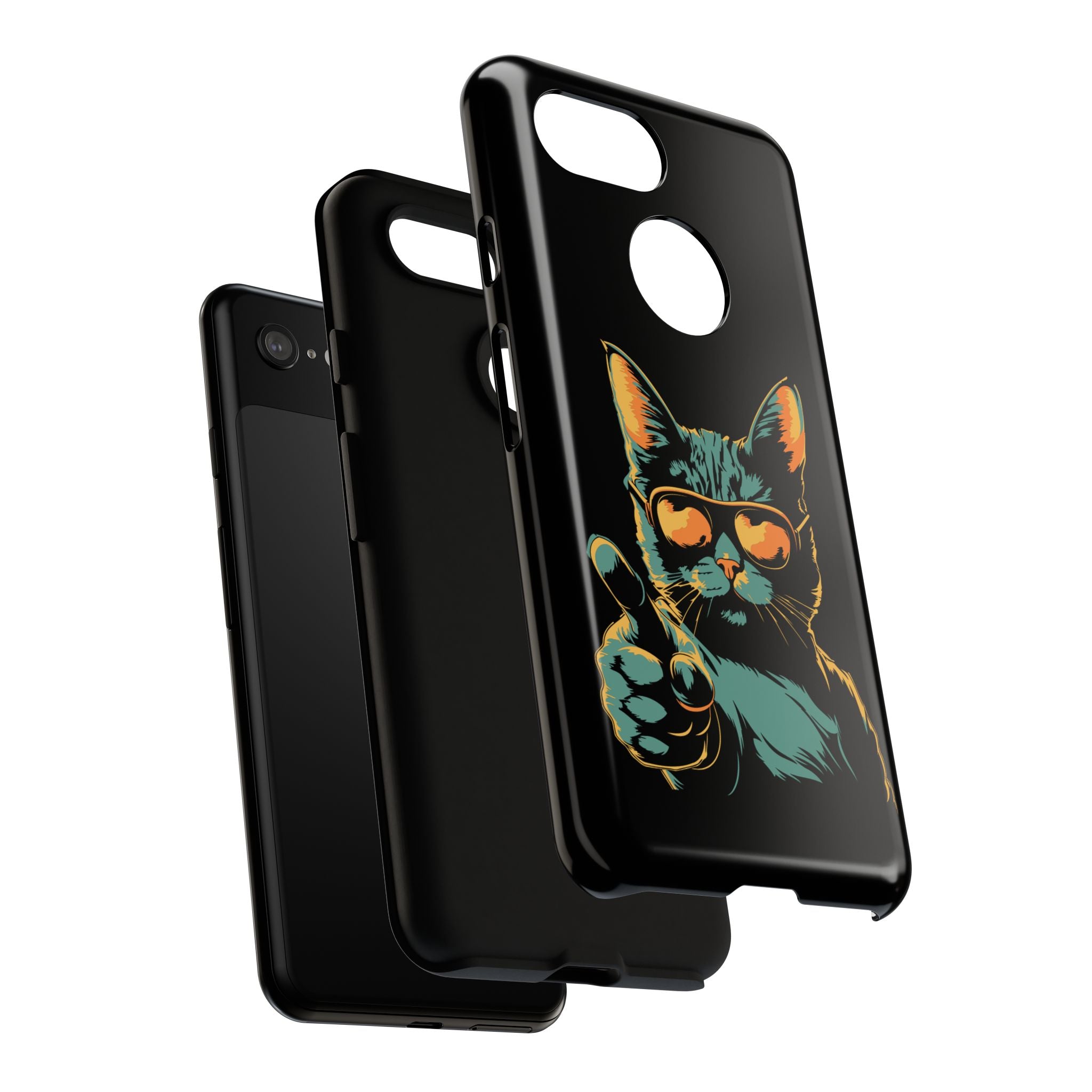 Cool Cat Phone Case, Stylish Phone Cover, Pet Lover Gift, Cute Cat Design, Fun Cat Accessories