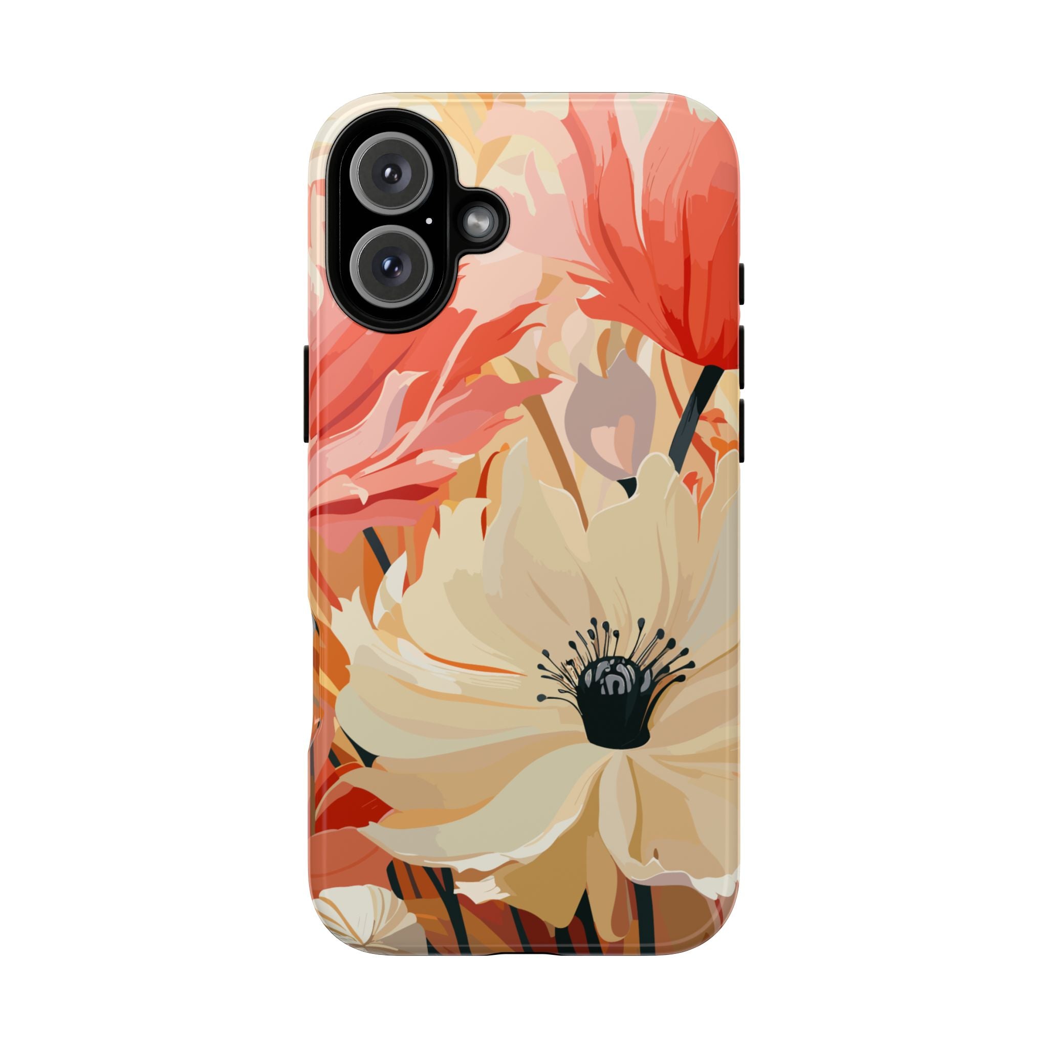 Floral Phone Case, Tough Protective Cover for Floral Lovers, Perfect Gift for Friends, Spring Celebration, Art Lovers Gift