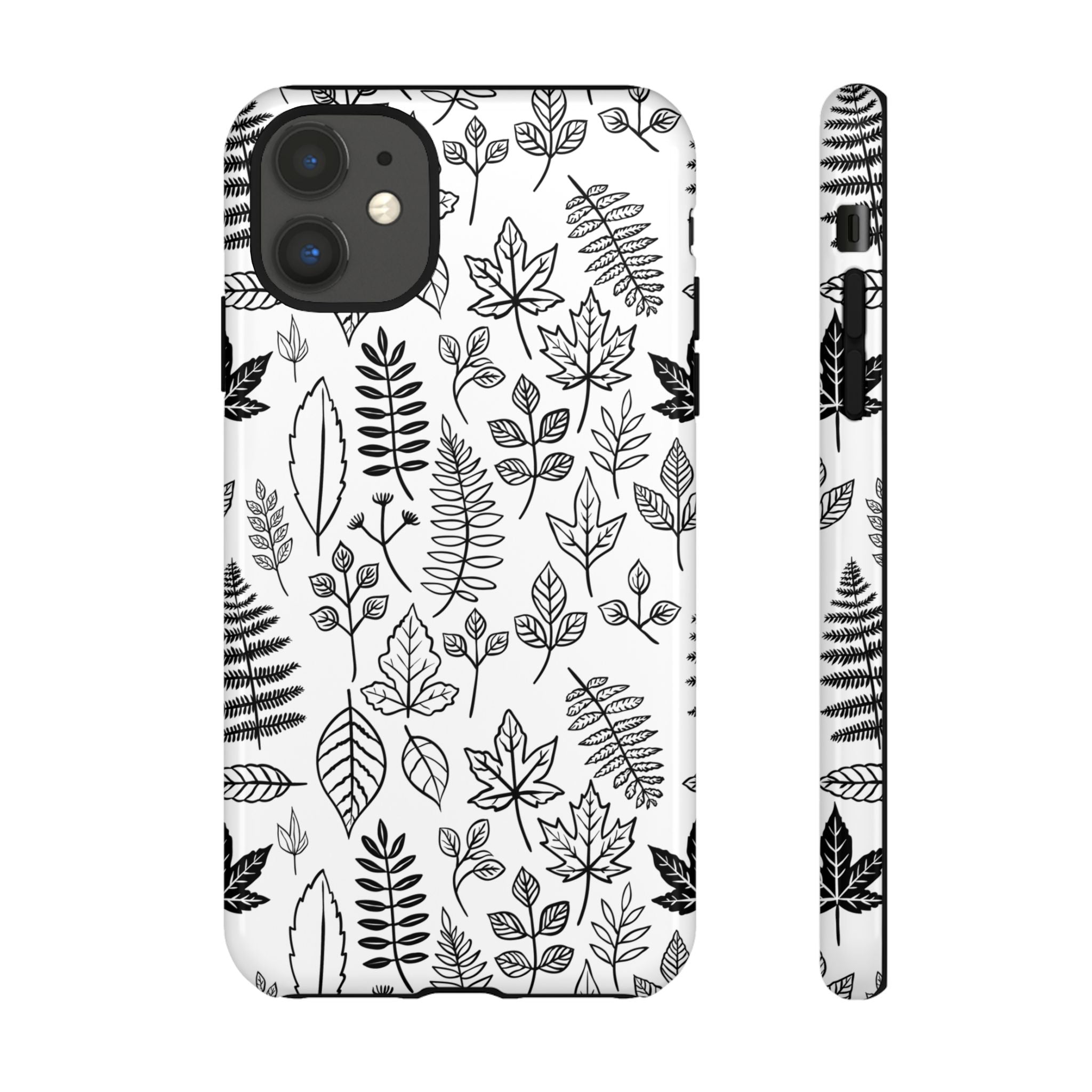 Stylish Phone Case for Nature Lovers, Botanical Design, Gift for Her, Fall Accessories, Customizable Tech Gear