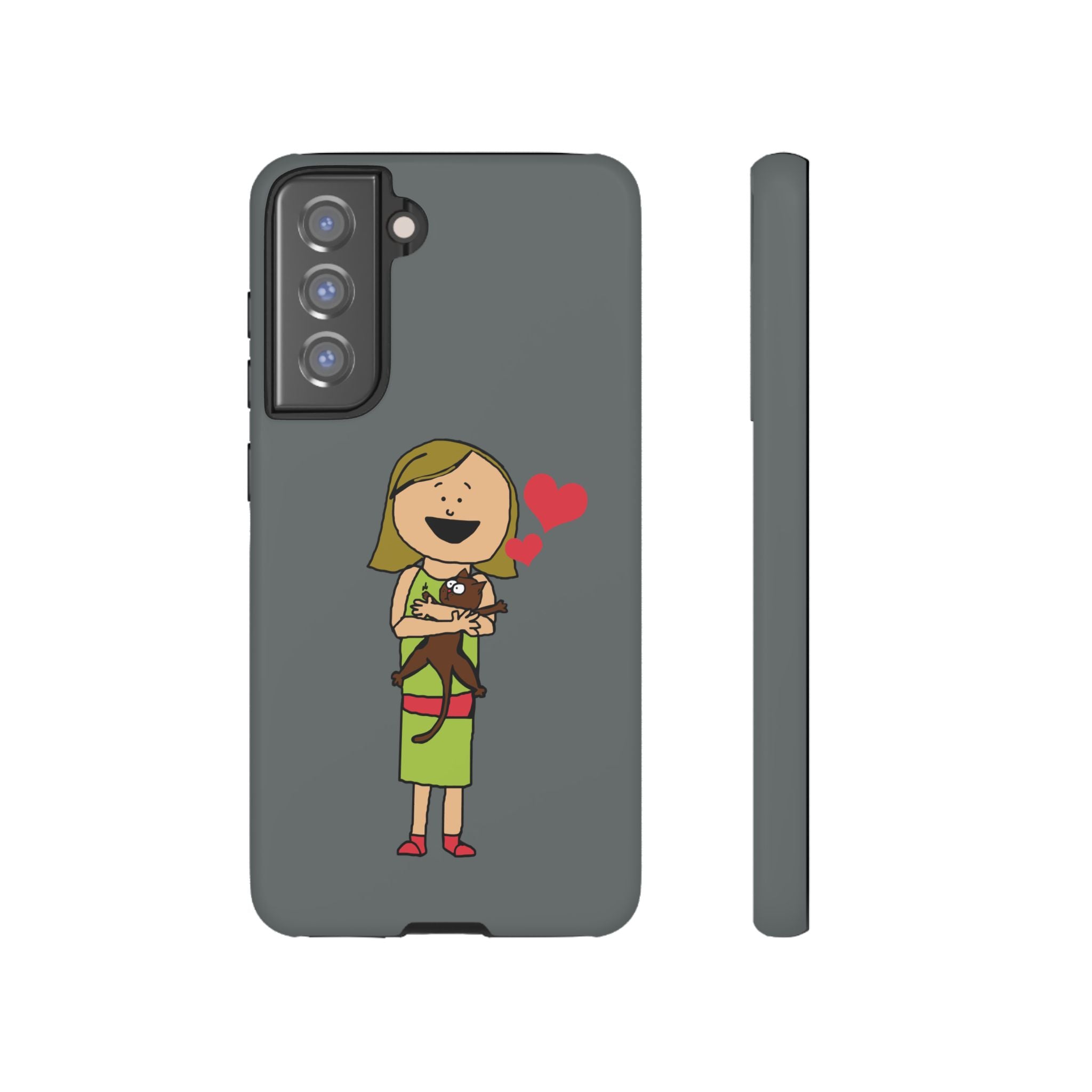 Pet Lover's Phone Case, Cute Animal Phone Cover, Gift for Dog Lovers, Cartoon Design, Fun Smartphone Accessory