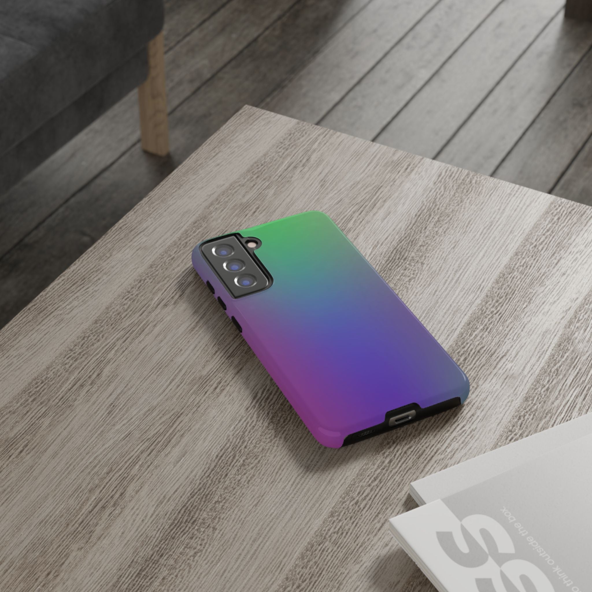 Gradient Phone Case, Durable Phone Protector, Trendy Cell Phone Accessory, Gift for Tech Lovers, Stylish Mobile Case