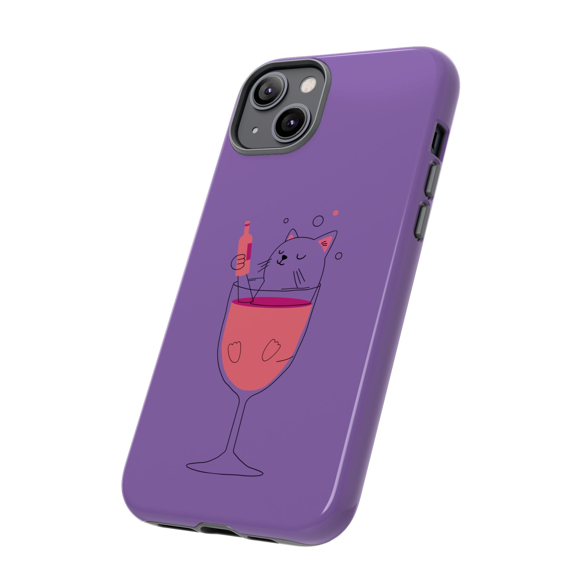 Cute Cat Phone Case, Fun Gift for Cat Lovers, Colorful Phone Cover, Pet Lover Accessory, Unique Cat Themed Case