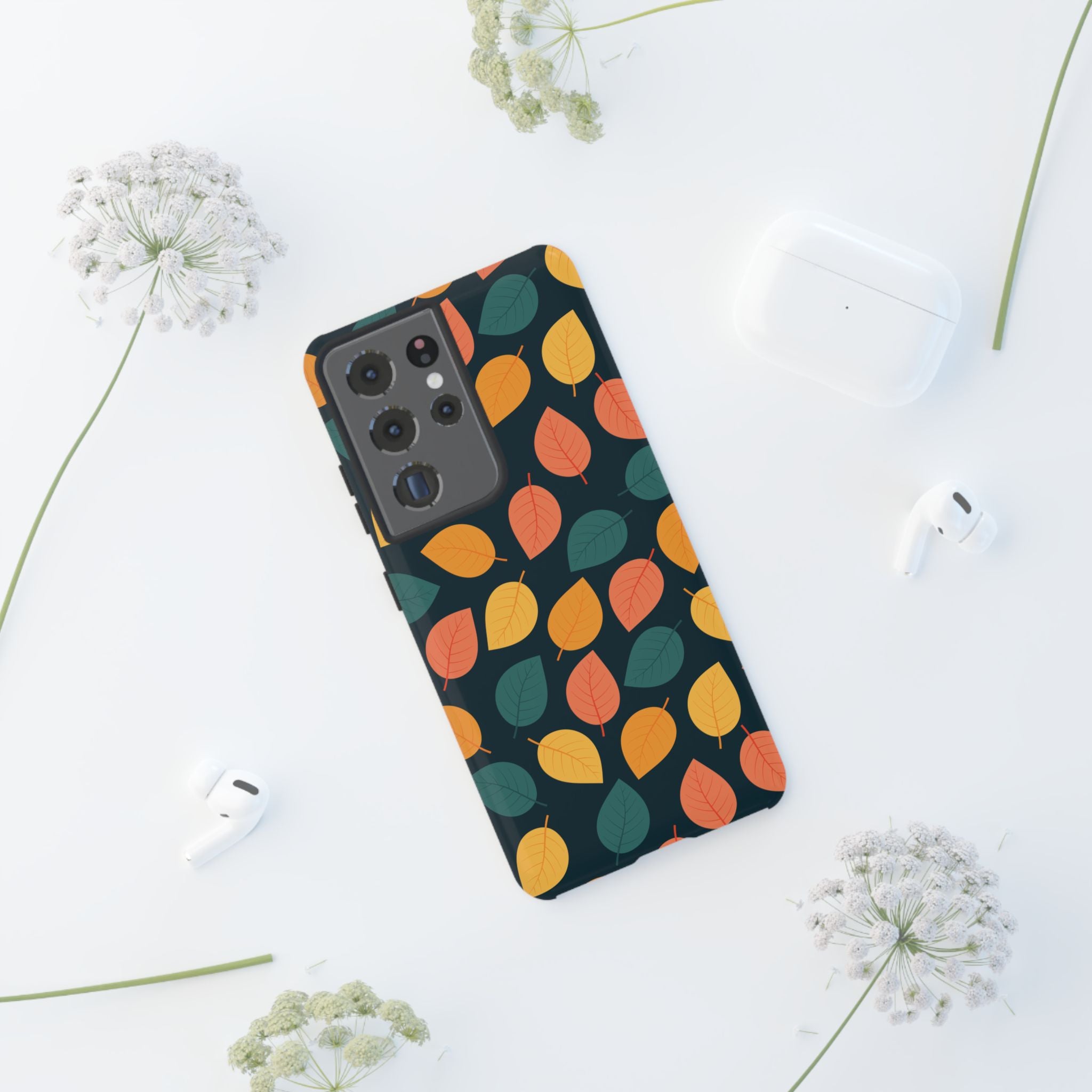 Autumn Leaves Phone Case - Protective Cell Phone Cover, Fall Aesthetic, Nature Lover Gift, Seasonal Accessories, Eco-Friendly Case