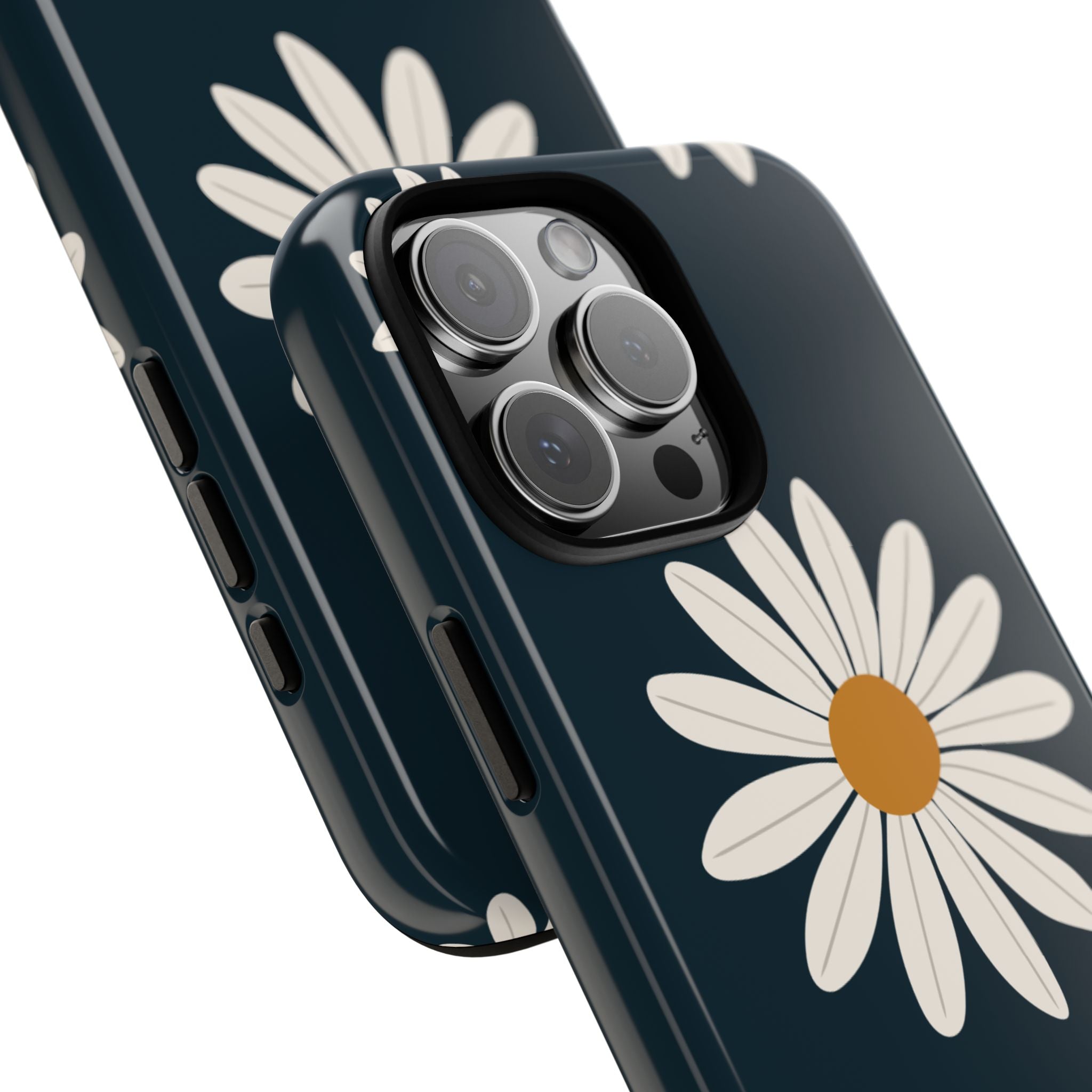 Daisy Phone Case, Floral Phone Cover, Tough Phone Case, Gift for Flower Lovers, Smartphone Accessory, Spring Design