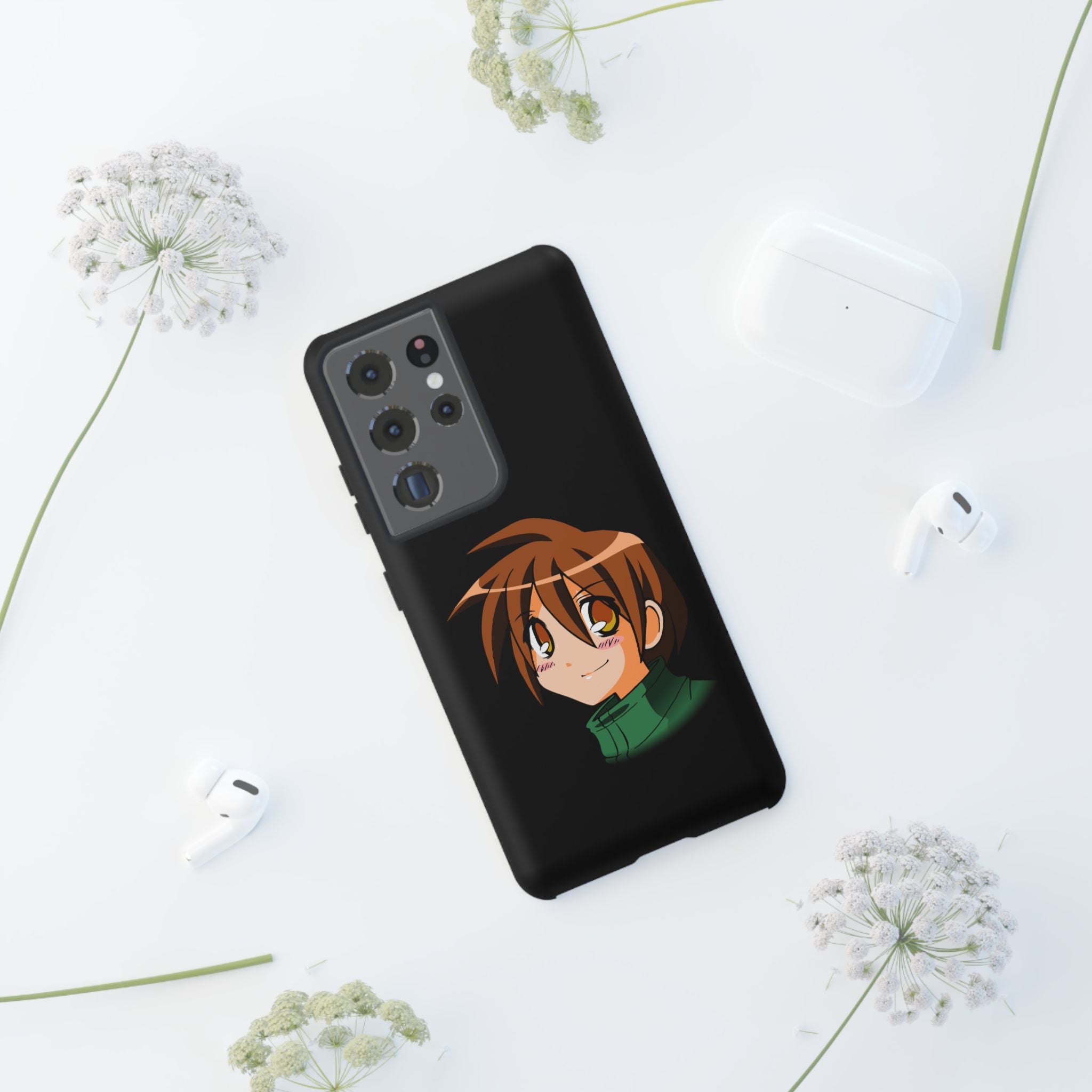 Anime Character Phone Case, Cute Phone Cover, Tough Cases for Teens, Customizable Gift, Geeky Accessories