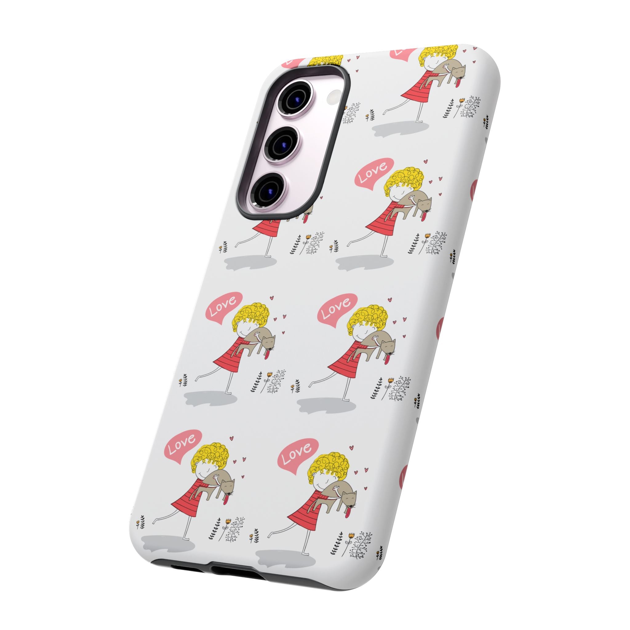 Love-Themed Phone Case | Cute Pet Lover Accessory, Perfect Gift for Birthdays, Anniversaries, Animal Lovers, Valentine's Day