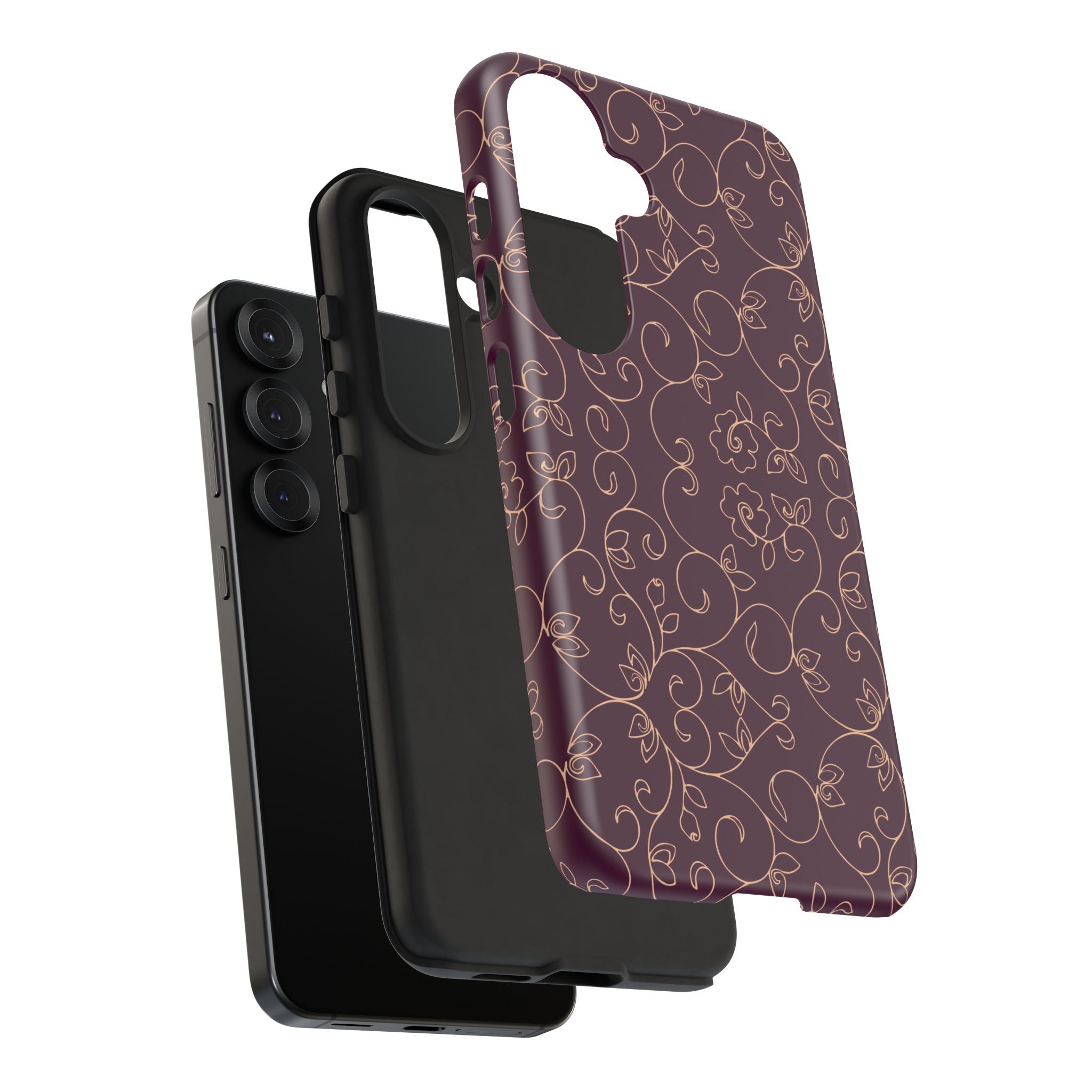 Elegant Floral Phone Case | Durable Mobile Cover, Gift for Her, Floral Design, Stylish Accessory, Phone Protection