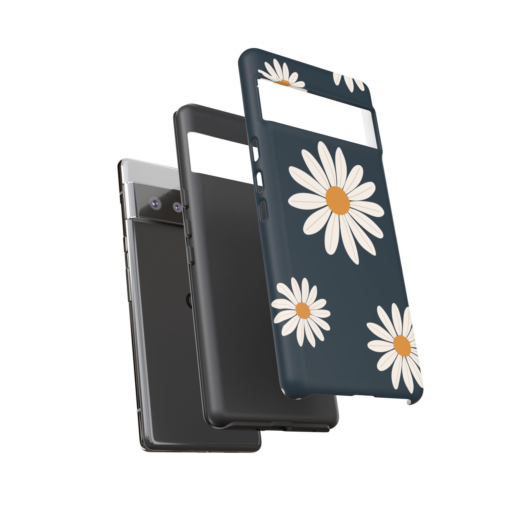 Daisy Phone Case, Floral Phone Cover, Tough Phone Case, Gift for Flower Lovers, Smartphone Accessory, Spring Design