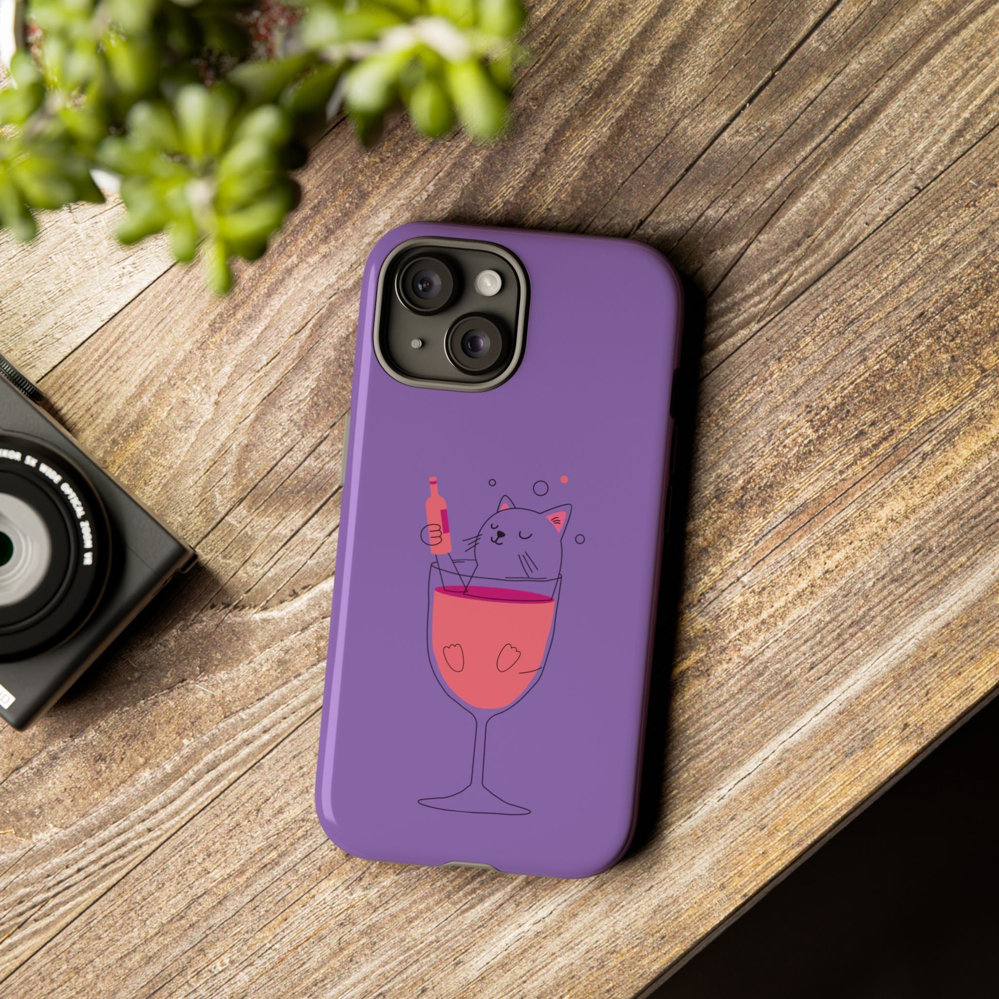 Cute Cat Phone Case, Fun Gift for Cat Lovers, Colorful Phone Cover, Pet Lover Accessory, Unique Cat Themed Case