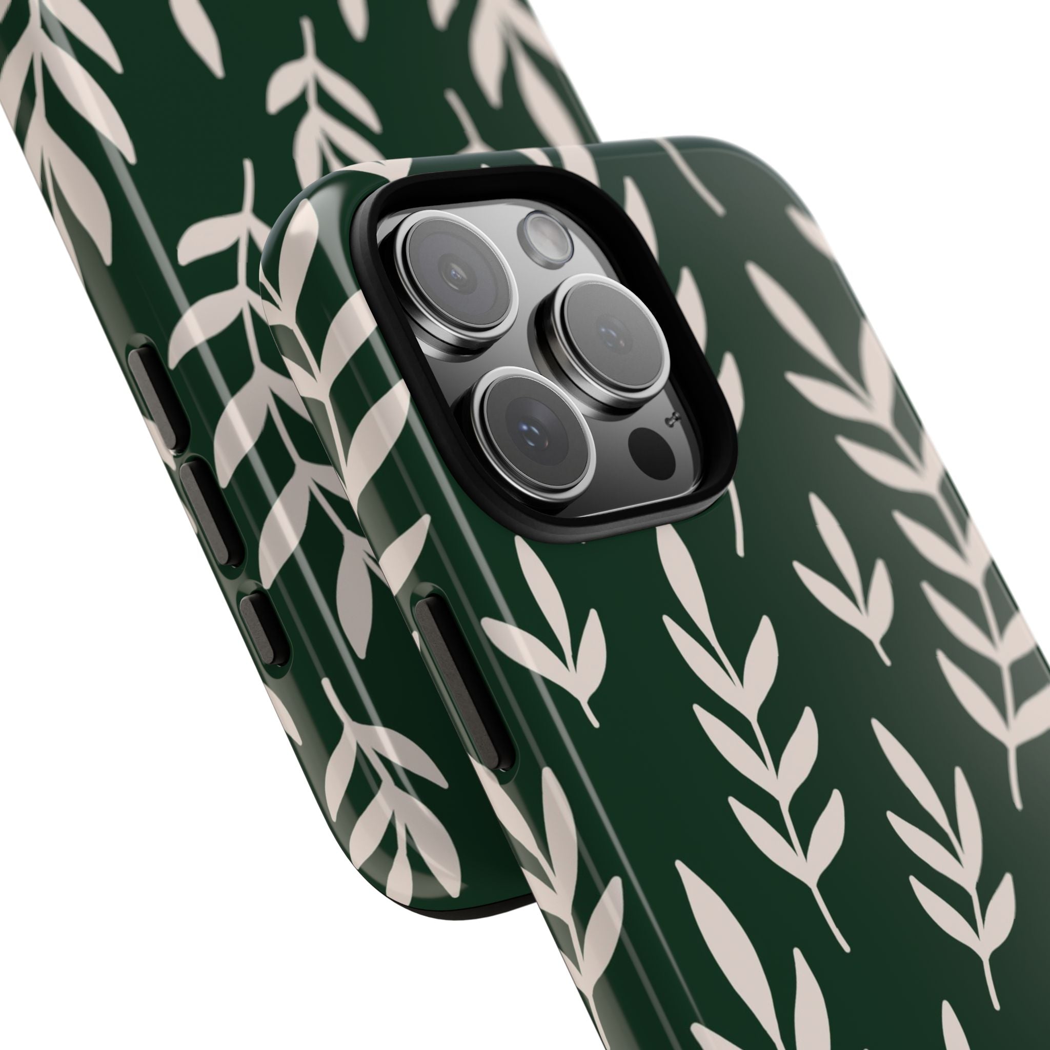 Leafy Phone Case, Tough Cases for Nature Lovers, Green Leaf Design, Eco-Friendly, Stylish Mobile Cover, Gift for Her