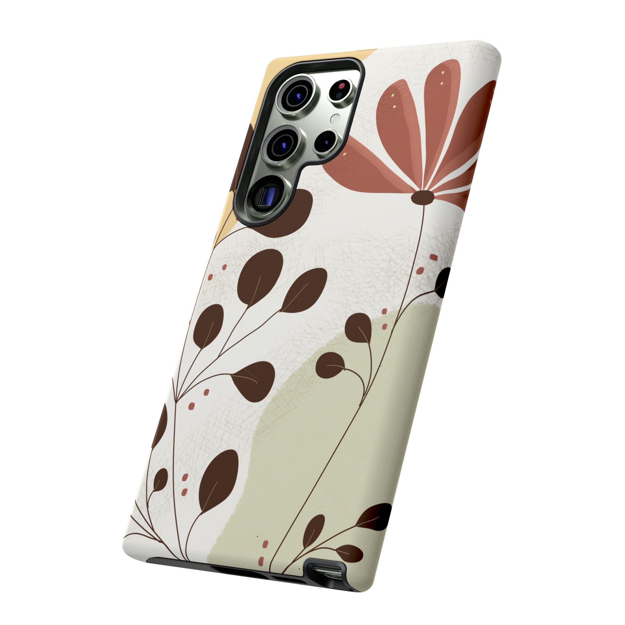 Floral Phone Case - Stylish Tough Cases for Women, Trendy Phone Cover, Gift for Her, Birthday Present, Everyday Use