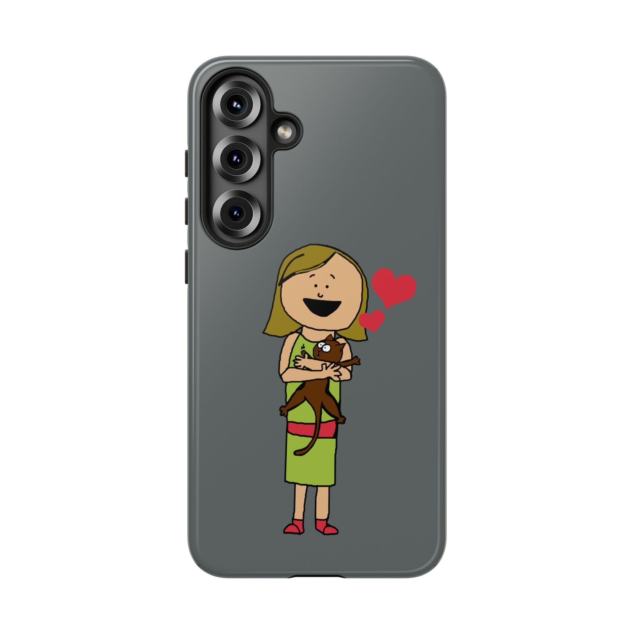 Pet Lover's Phone Case, Cute Animal Phone Cover, Gift for Dog Lovers, Cartoon Design, Fun Smartphone Accessory