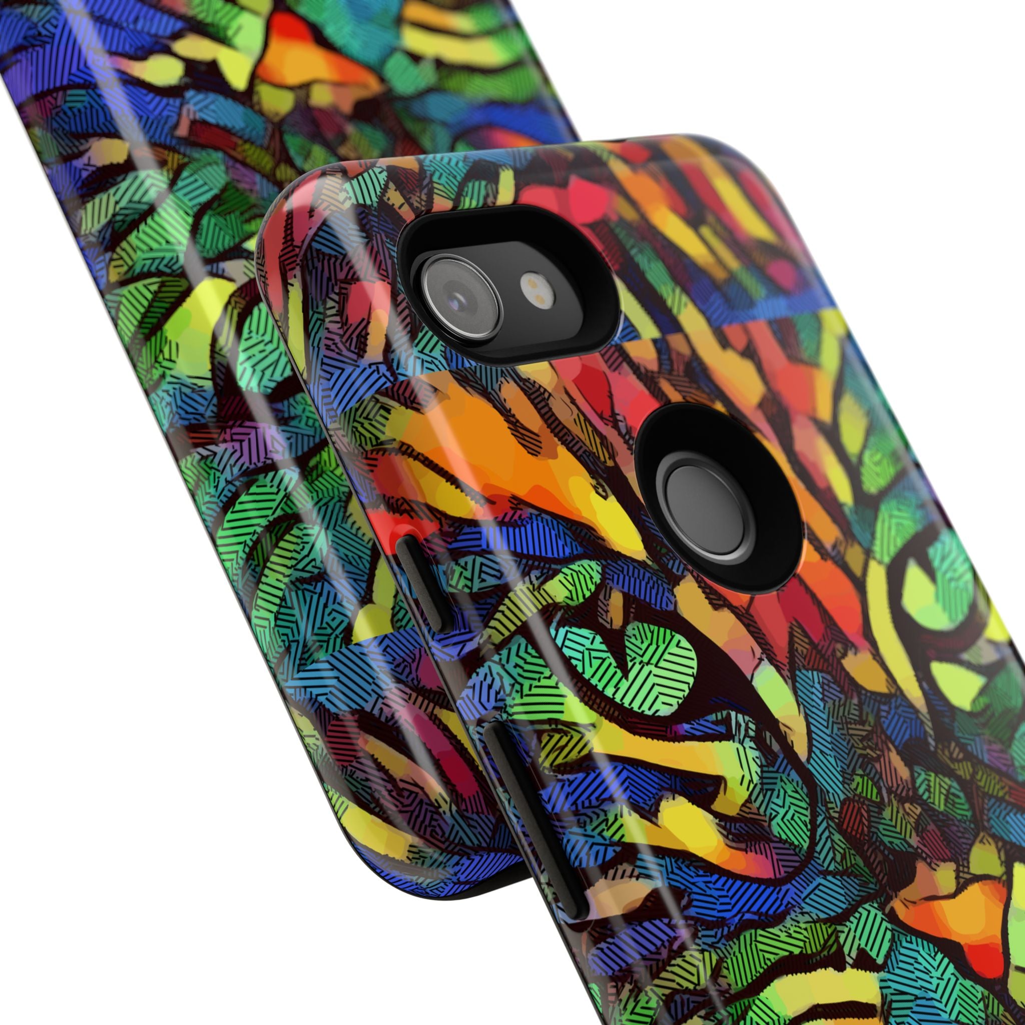 Colorful Phone Cases for Vibrant Style - Tough Cases, Unique Gifts, Animal Print, Artistic Design, Phone Accessories, Eco-Friendly