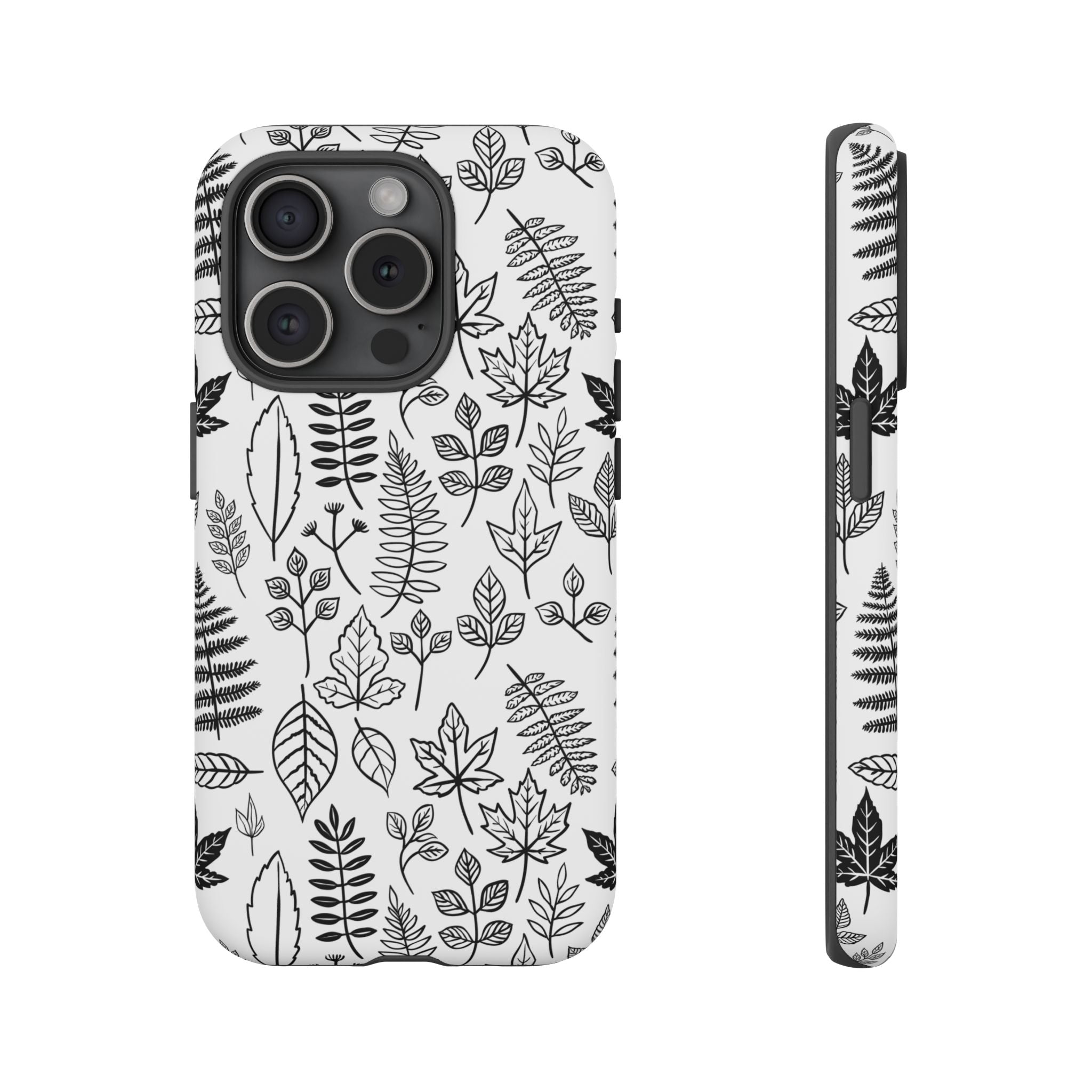 Stylish Phone Case for Nature Lovers, Botanical Design, Gift for Her, Fall Accessories, Customizable Tech Gear