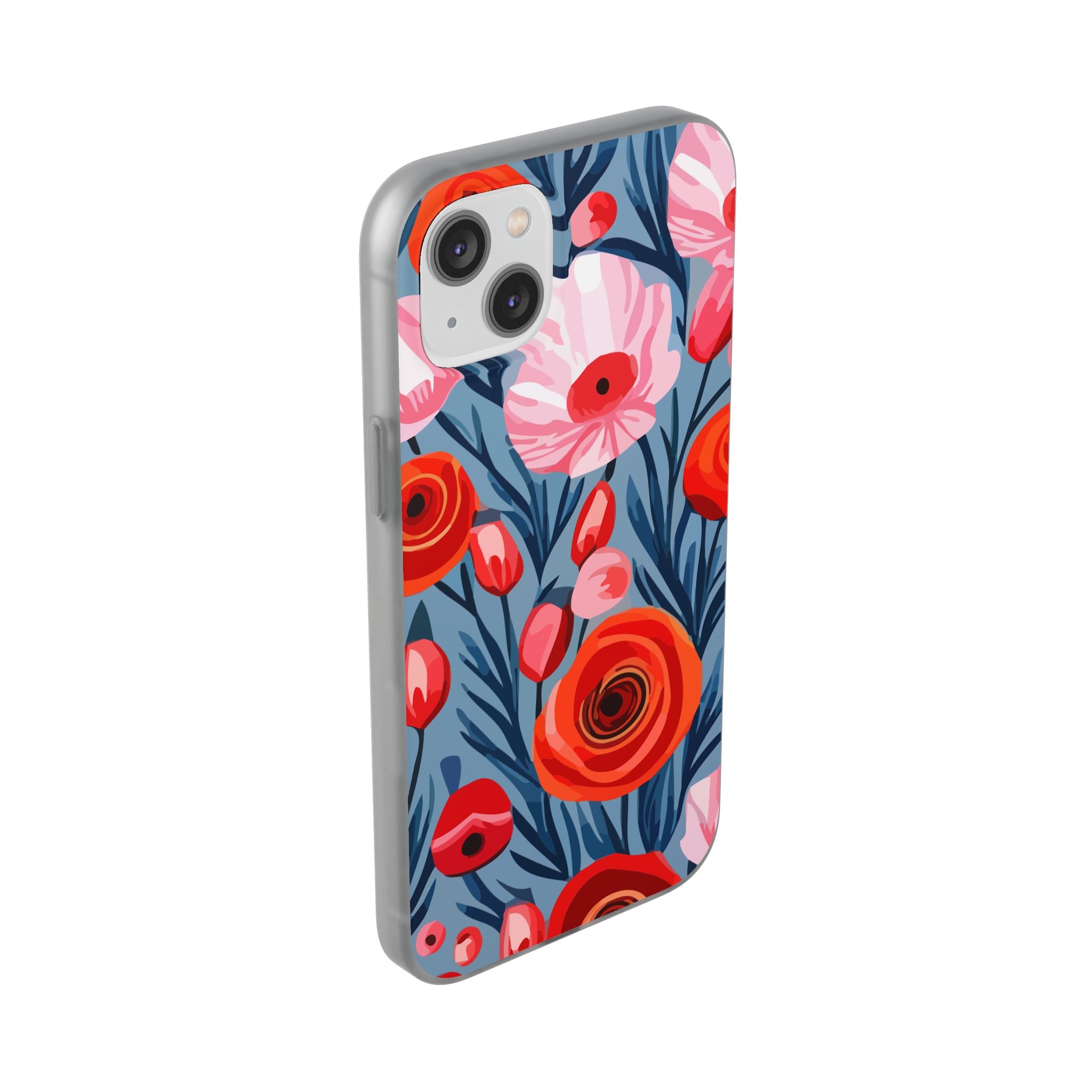 Beautiful Floral Flexi Cases for Phone, Stylish Protective Cover, Gift for Her, Phone Accessories, Floral Design