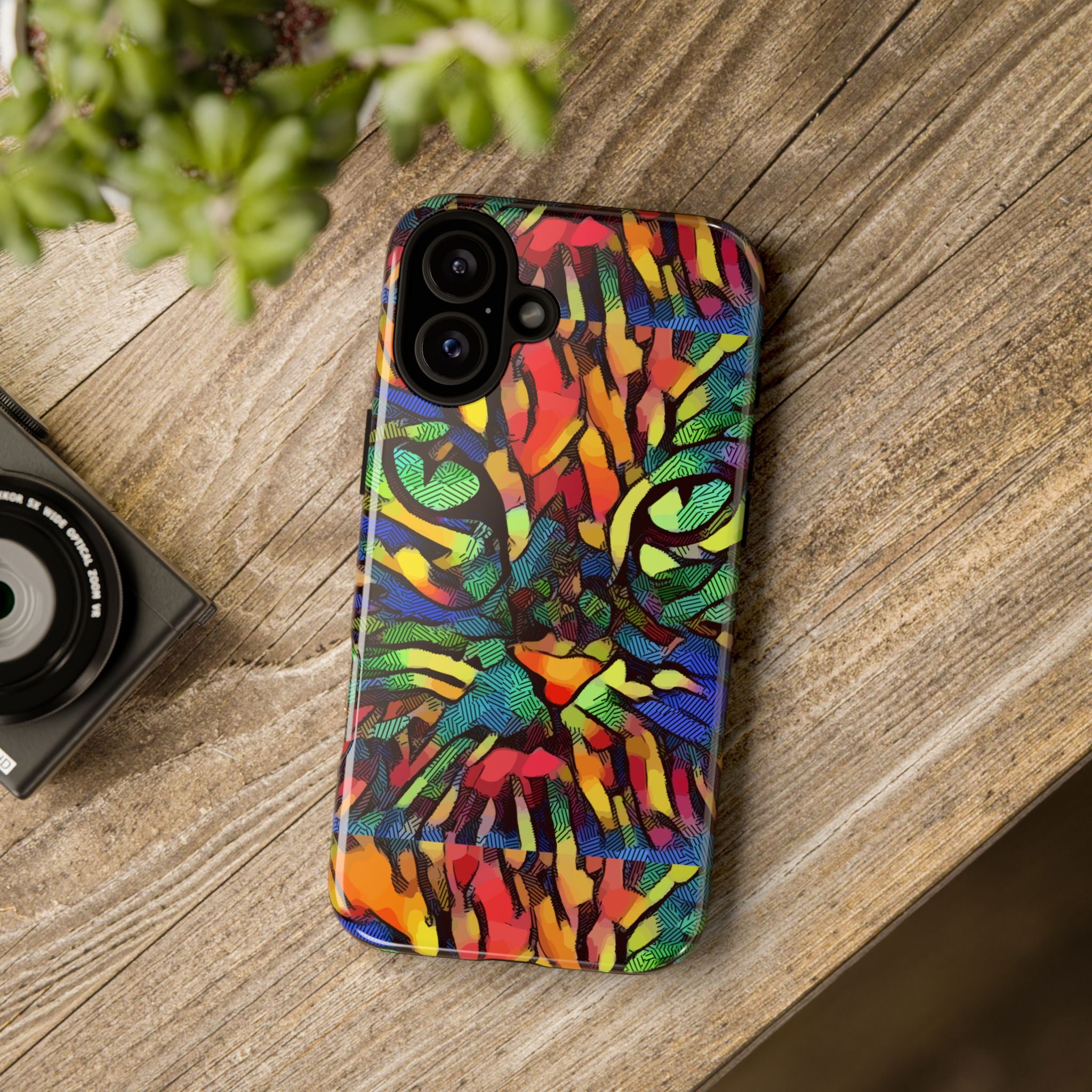 Colorful Phone Cases for Vibrant Style - Tough Cases, Unique Gifts, Animal Print, Artistic Design, Phone Accessories, Eco-Friendly