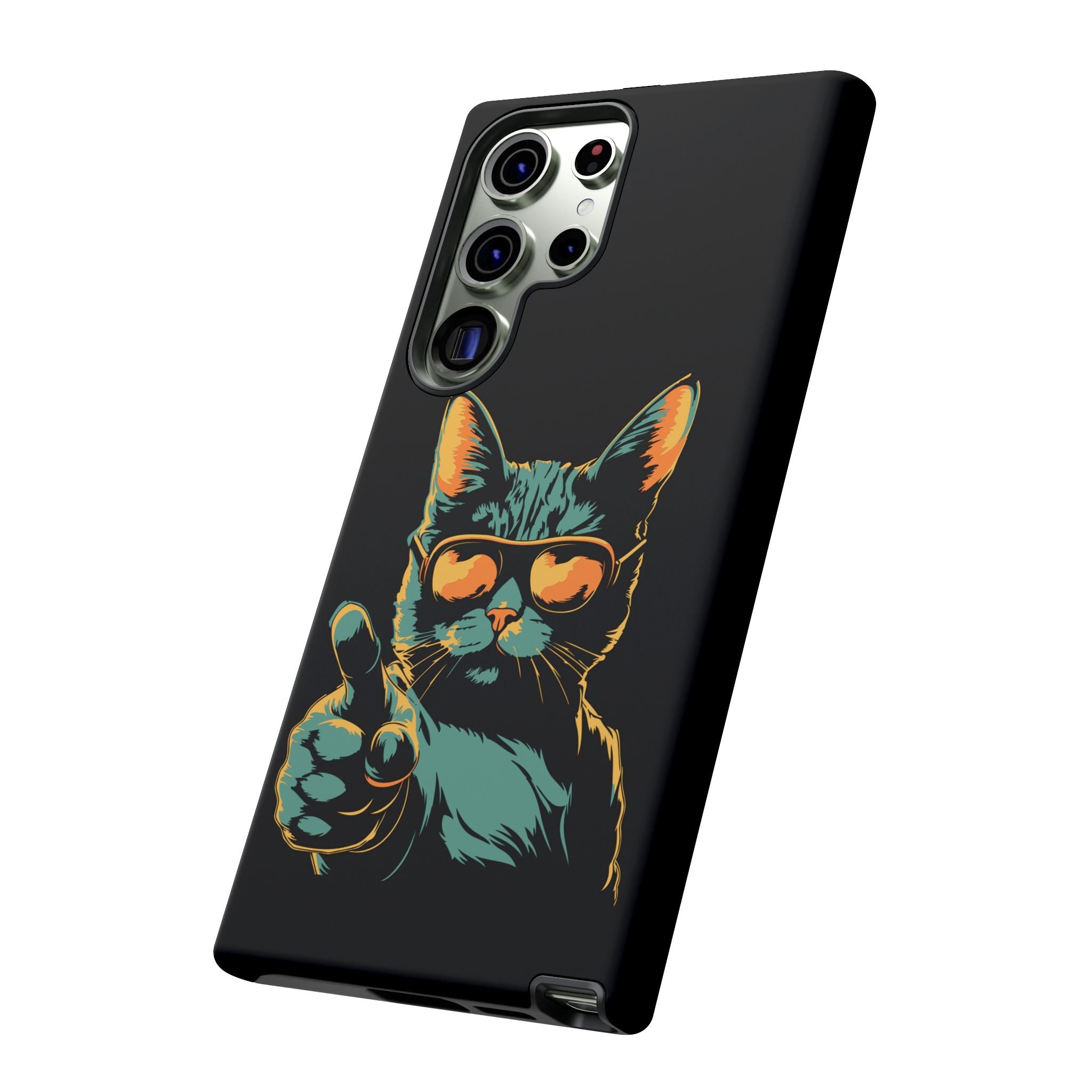 Cool Cat Phone Case, Stylish Phone Cover, Pet Lover Gift, Cute Cat Design, Fun Cat Accessories